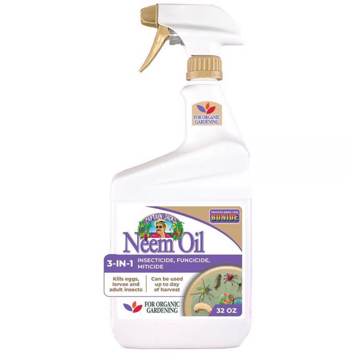 Bonide Captain Jacks Neem Oil Organic Fungicide/Insecticide/Miticide Liquid 32 oz.