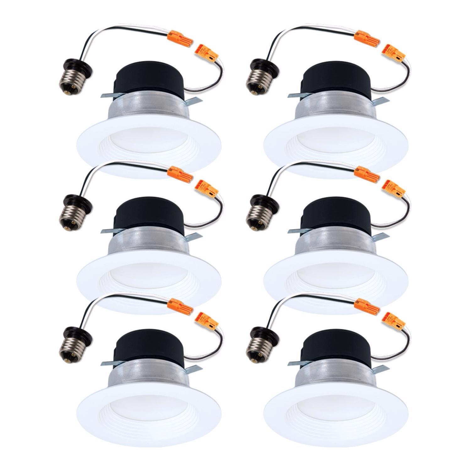 Halo White 4 in. W LED Recessed Downlight 8 W