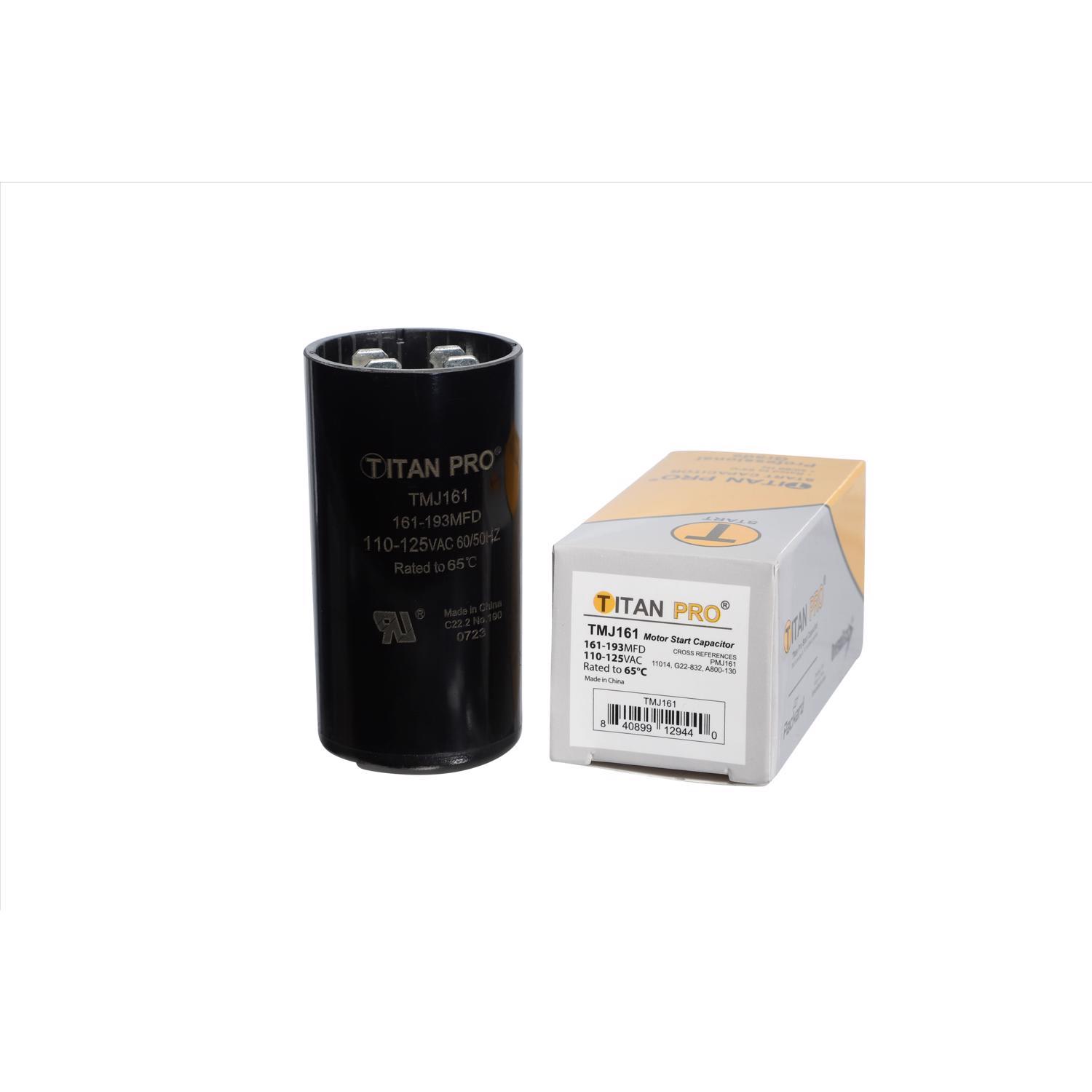 Titan Pro 161-193 MFD 125 V Round Start Capacitor