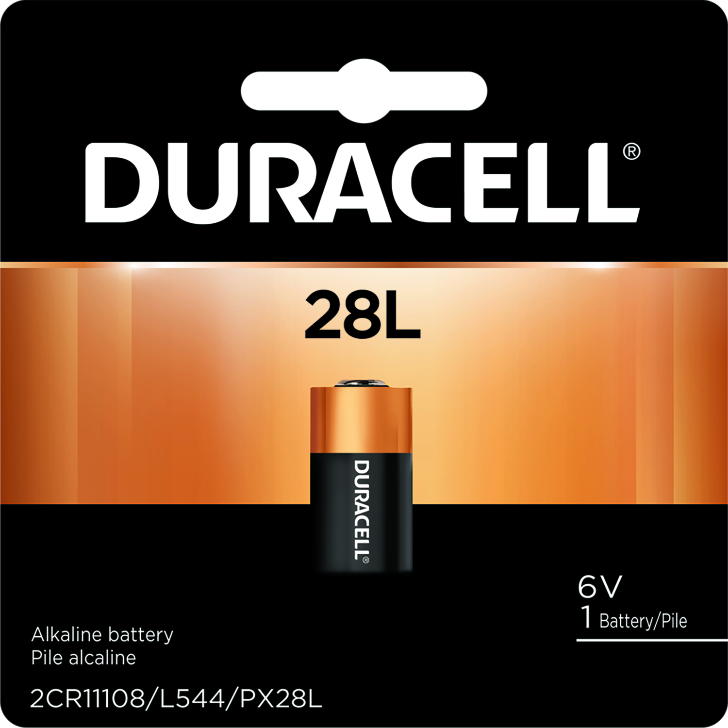Duracell Alkaline 28L 6 V 0.16 Ah Camera Battery 1 pk
