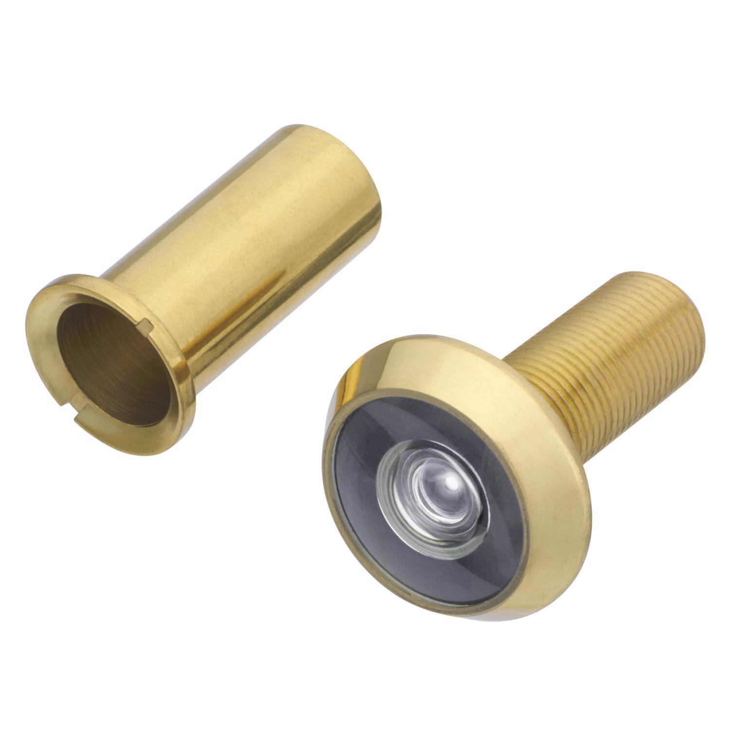 Ace 0.54 in. D 200 deg Bright Brass Door Viewer