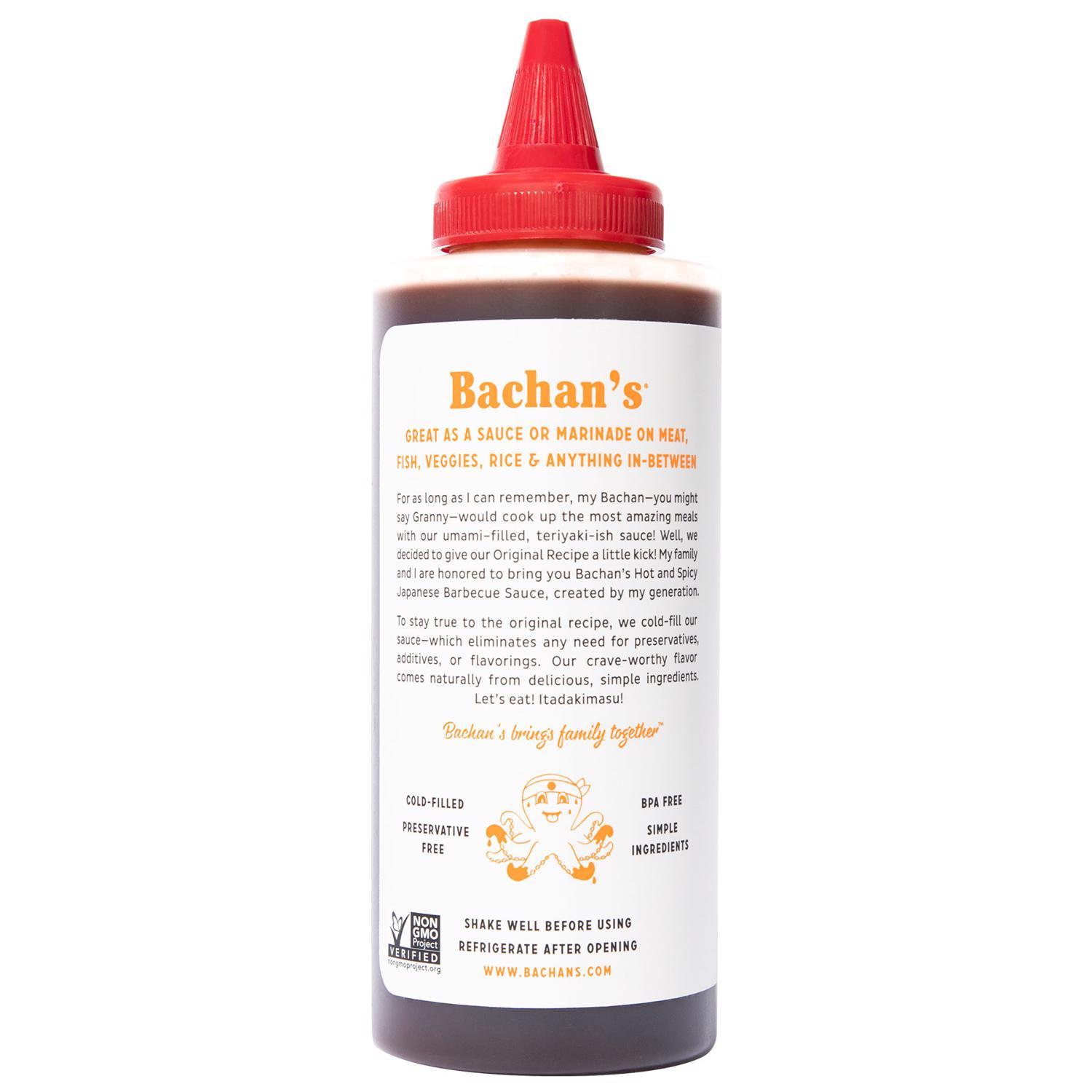 Bachan's Hot and Spicy Japanese Teriyaki BBQ Sauce 16 oz Stine Home