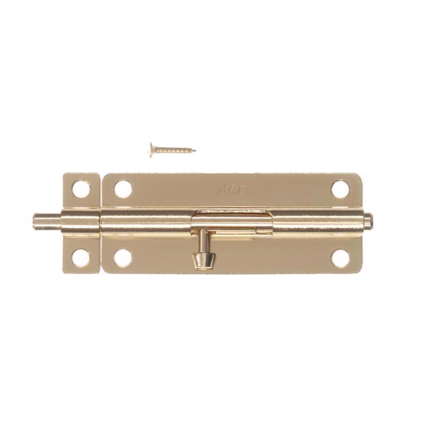 Ace 5 in. L Brass-Plated Steel Barrel Bolt 1 pk