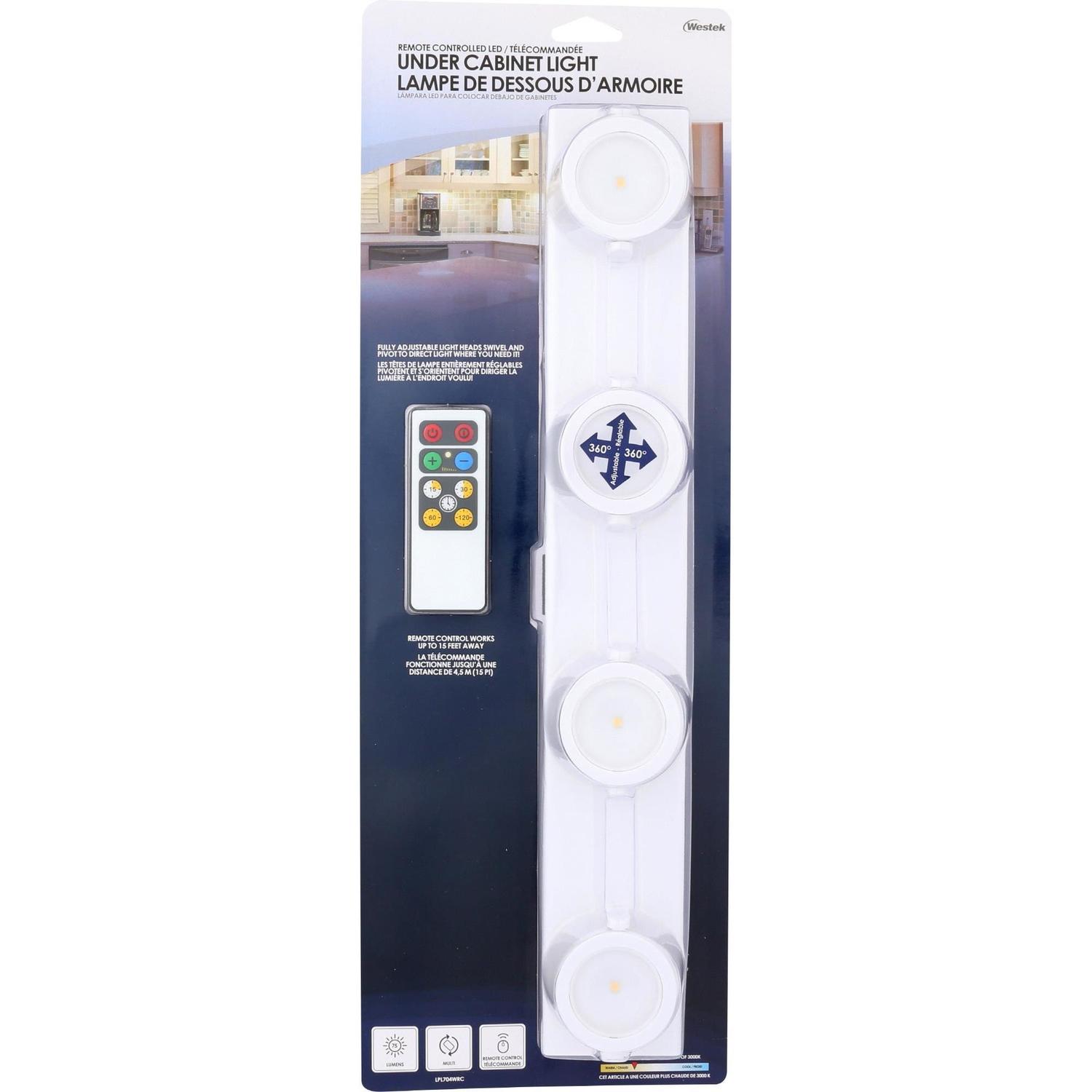 Rite Lite 15.75 in. L White Battery Powered LED Strip Light 70 lm