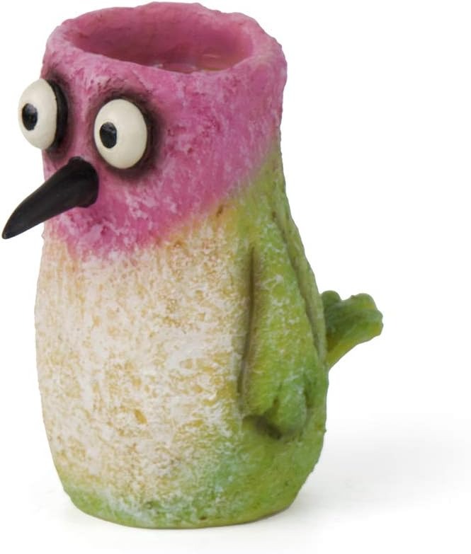 Georgetown Home and Garden Flit Hummingbird Planter, by Blobhouse, Decorative Planter w/Drain Hole Statue for Home Outdoor Garden Lawn & Art Accent Sculpture