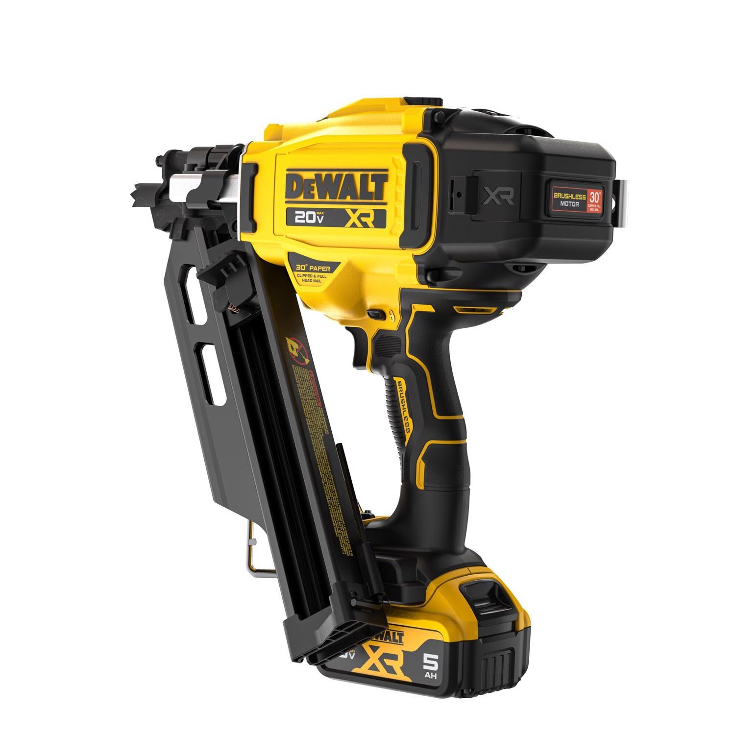 DeWalt 20V MAX Cordless 30 deg Framing Nailer Kit (Battery & Charger) 20 V