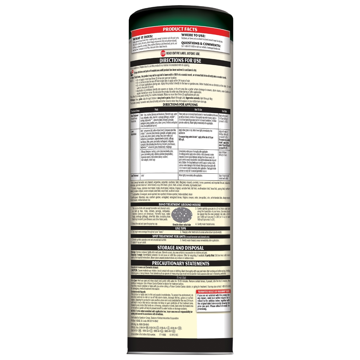 Spectracide Triazicide For Lawns Insect Killer Granules 1 LB