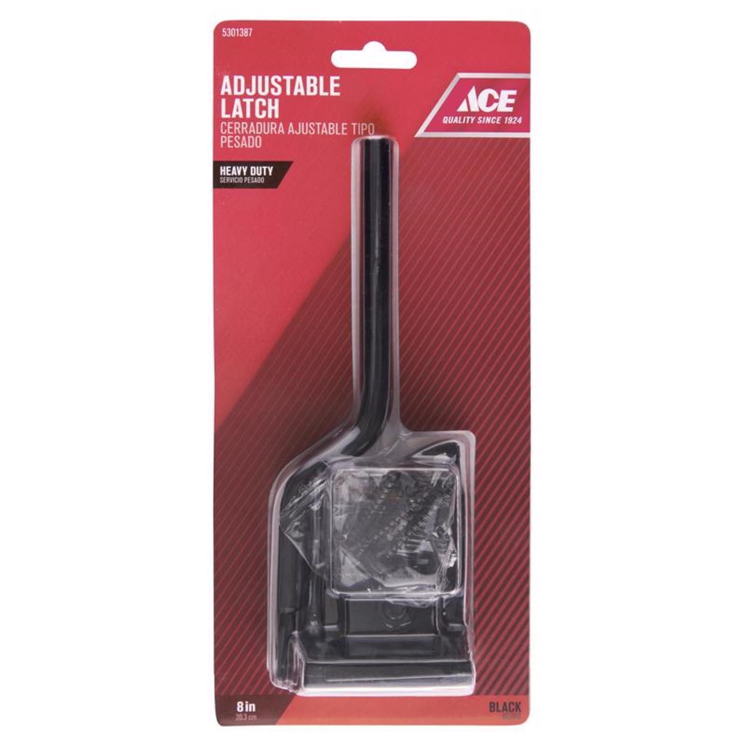 Ace 10.52 in. H X 4.75 in. W X 1.63 in. L Gloss Zinc Heavy Duty Adjustable Gate Latch