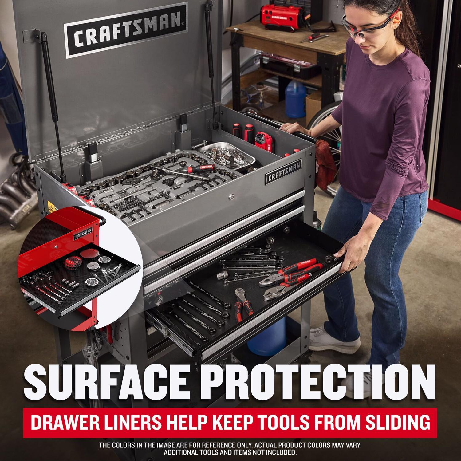 Craftsman 30 in. 5 drawer Metal Utility Cart Rolling Tool Cart 41.38 in. H X 22 in. D