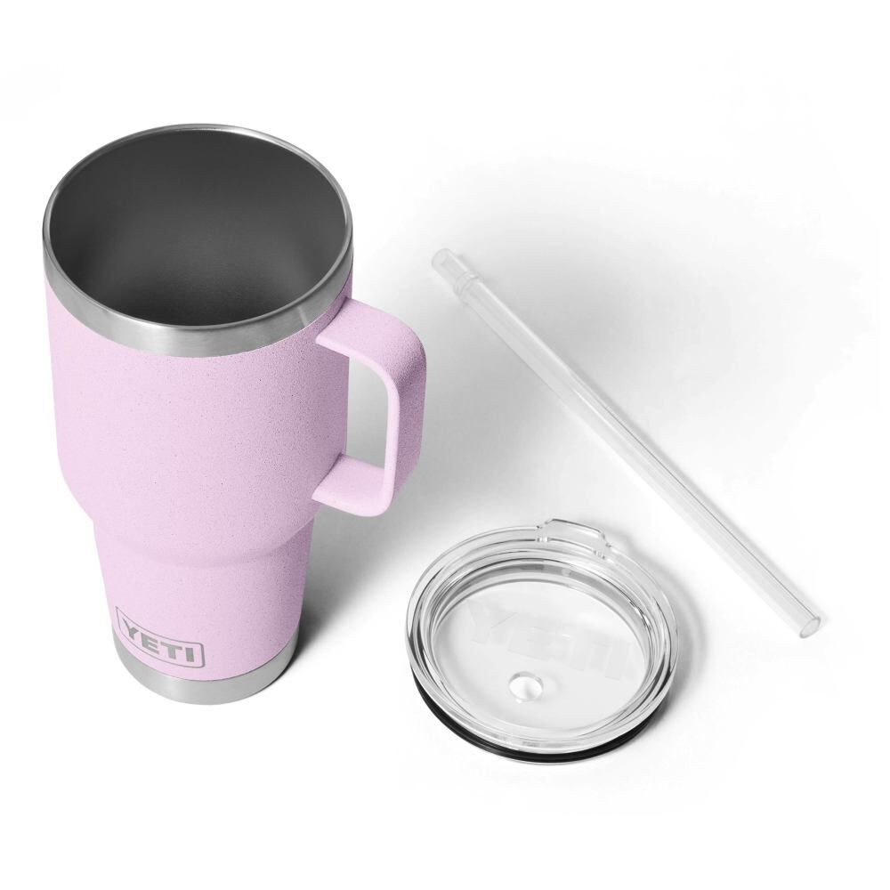 Yeti Rambler 35 oz Cherry Blossom Straw Mug
