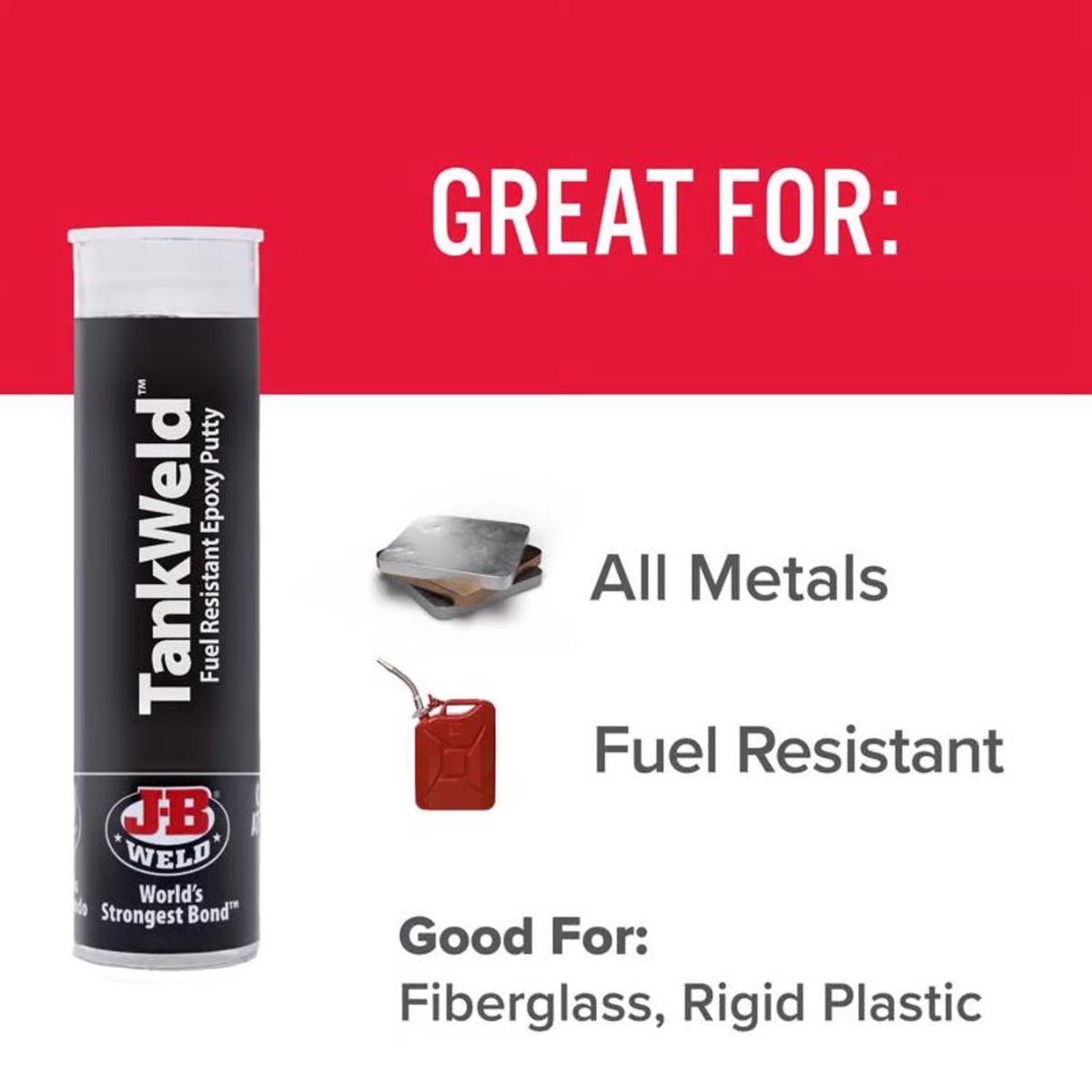 J-B Weld TankWeld High Strength Automotive Epoxy Putty 1 oz.