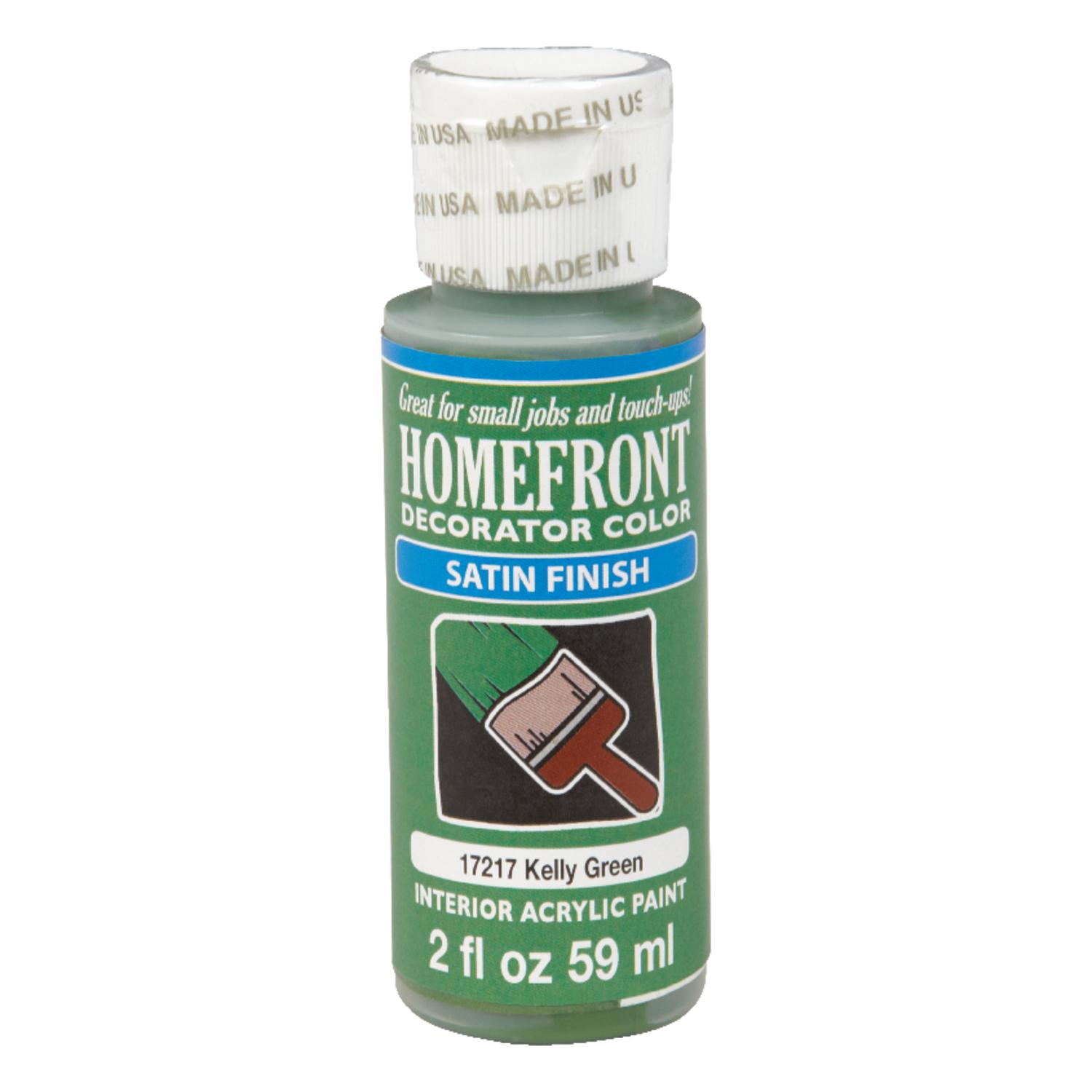 Homefront Decorator Color Satin Kelly Green Hobby Paint 2 oz