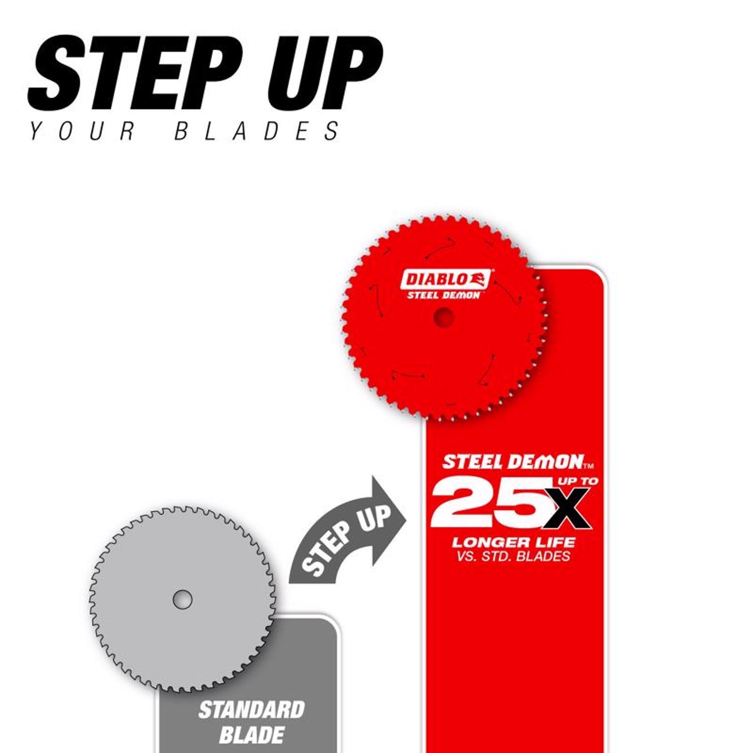 Diablo Steel Demon 7-1/4 in. D X 5/8 in. Cermet Metal Saw Blade 48 teeth 1 pk
