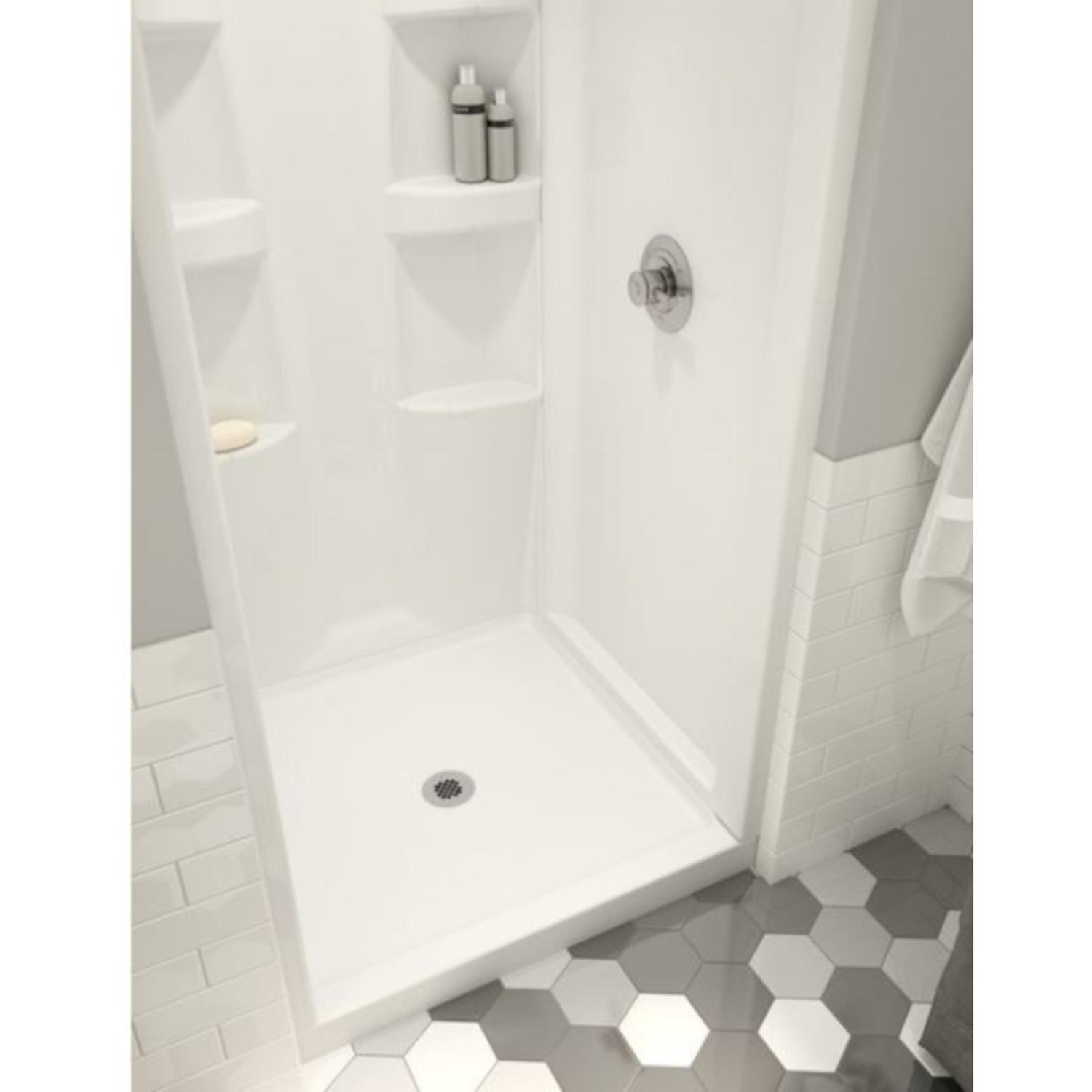 Delta Hycroft 4.5 in. H X 36 in. W X 36 in. L White Shower Base Stine