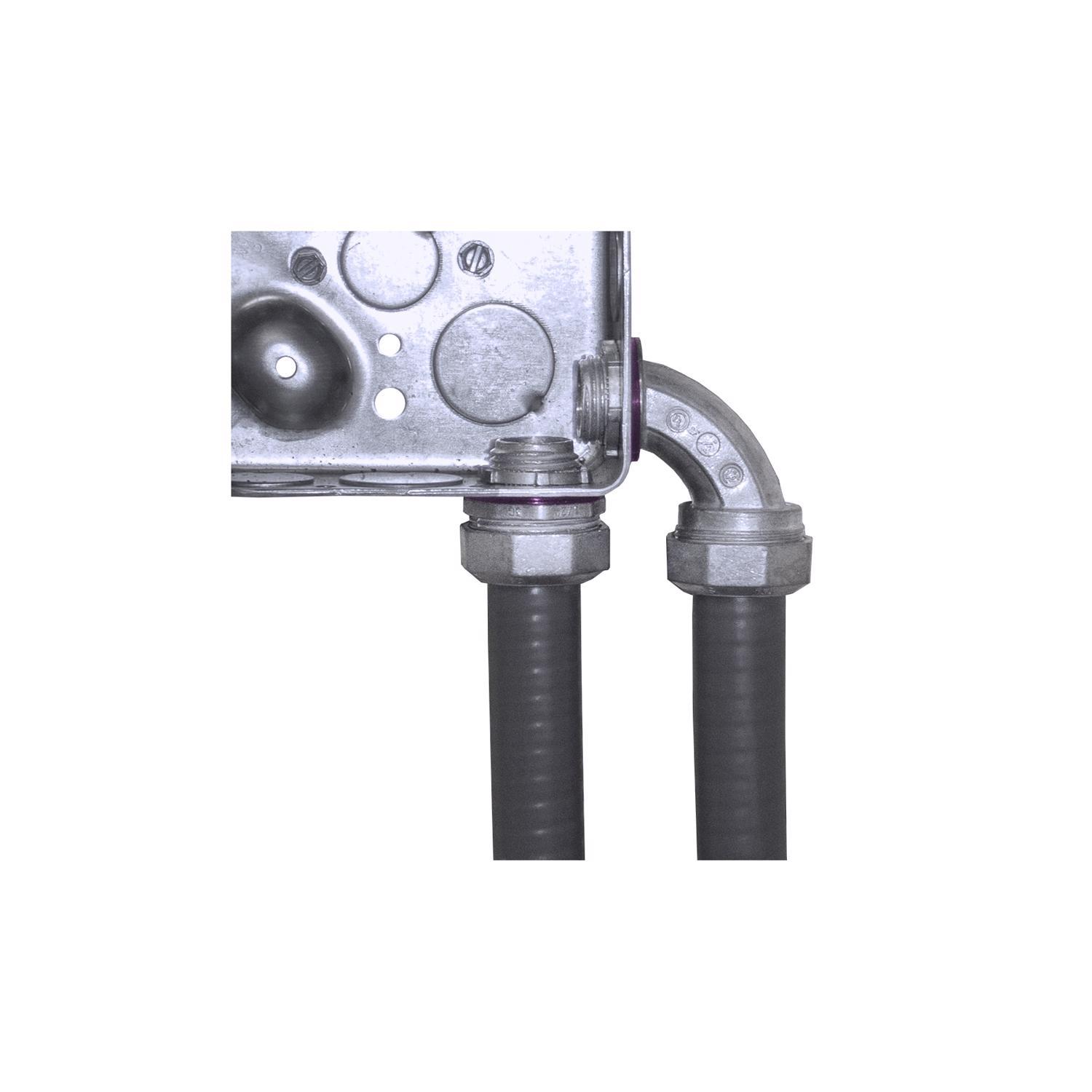 Sigma Engineered Solutions ProConnex 1/2 in. D Die-Cast Zinc 90 Degree Connector For Liquid Tight 1