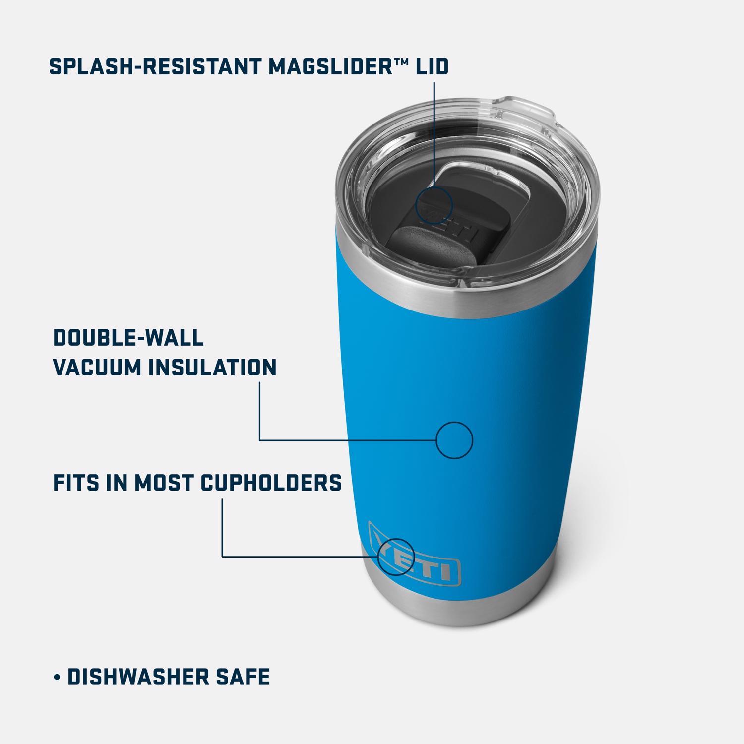 YETI Rambler 20 oz Big Wave Blue BPA Free Tumbler with MagSlider Lid