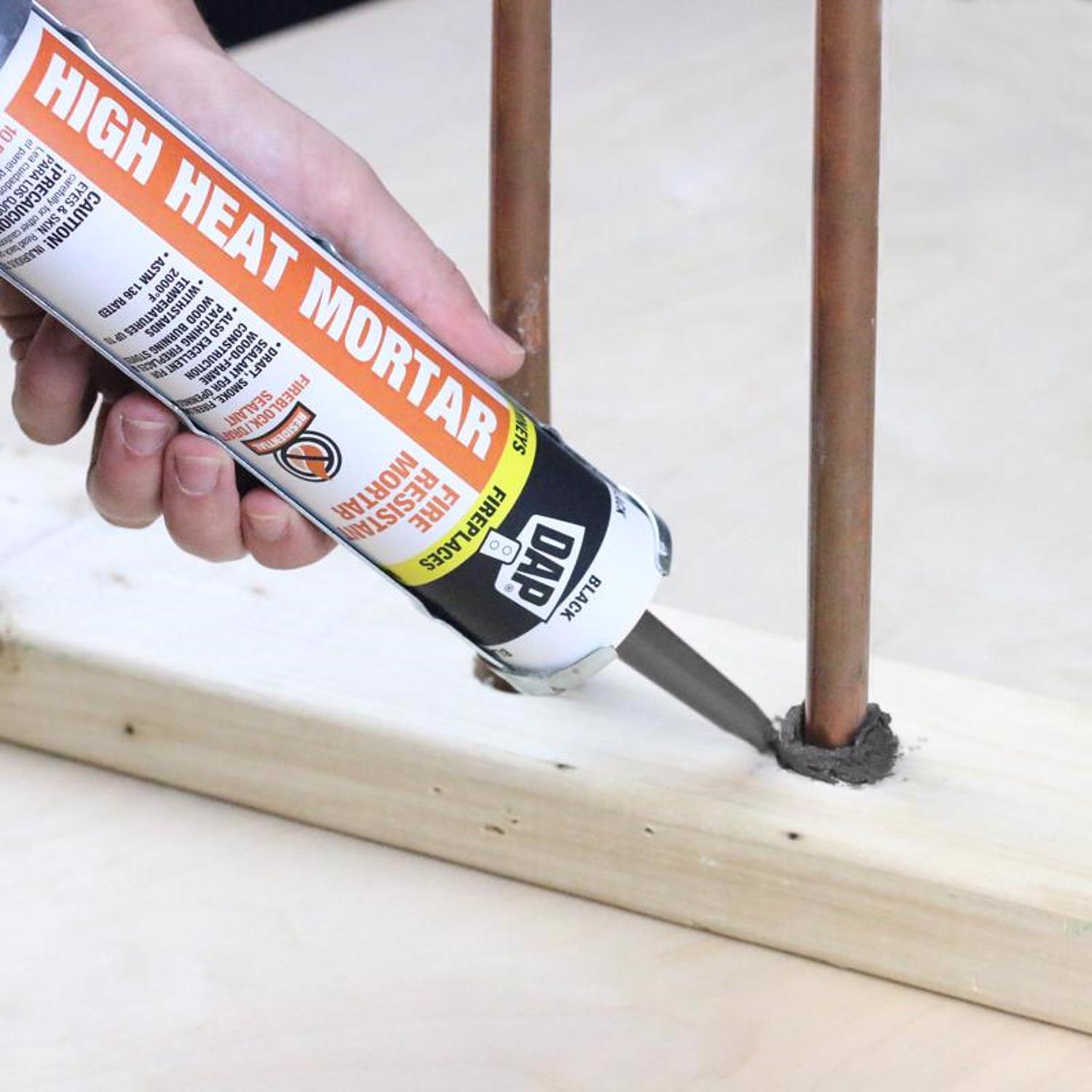 DAP Black Silicate High Heat Heat-Resistant Caulk 10.1 oz
