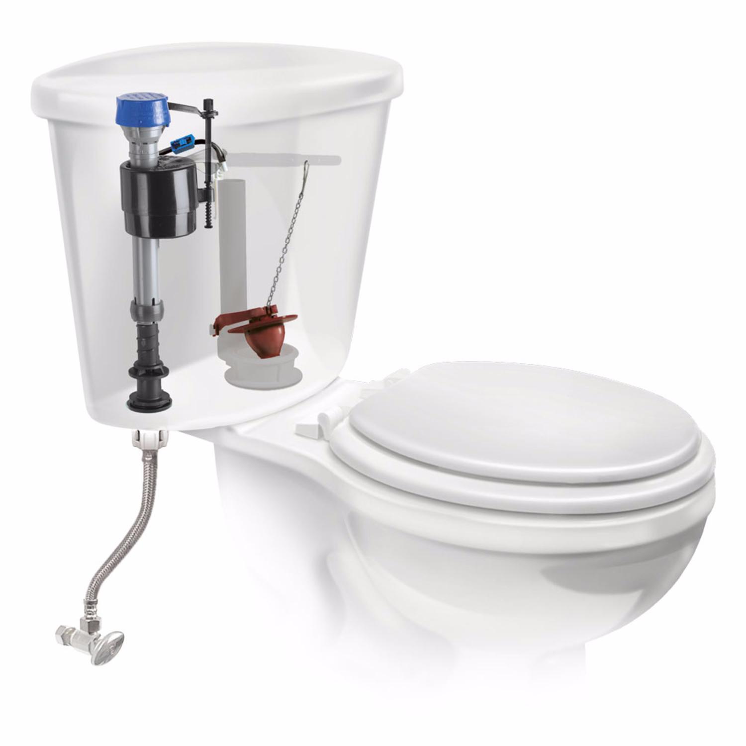 Fluidmaster Performax Fill Valve And Flapper Kit White Plastic