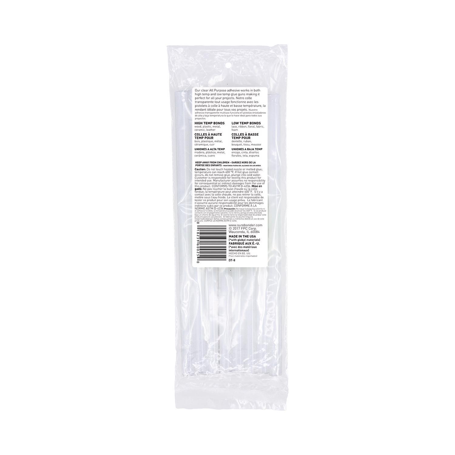 Surebonder 0.41 in. D X 10 in. L All Purpose Glue Sticks Clear 8 pk