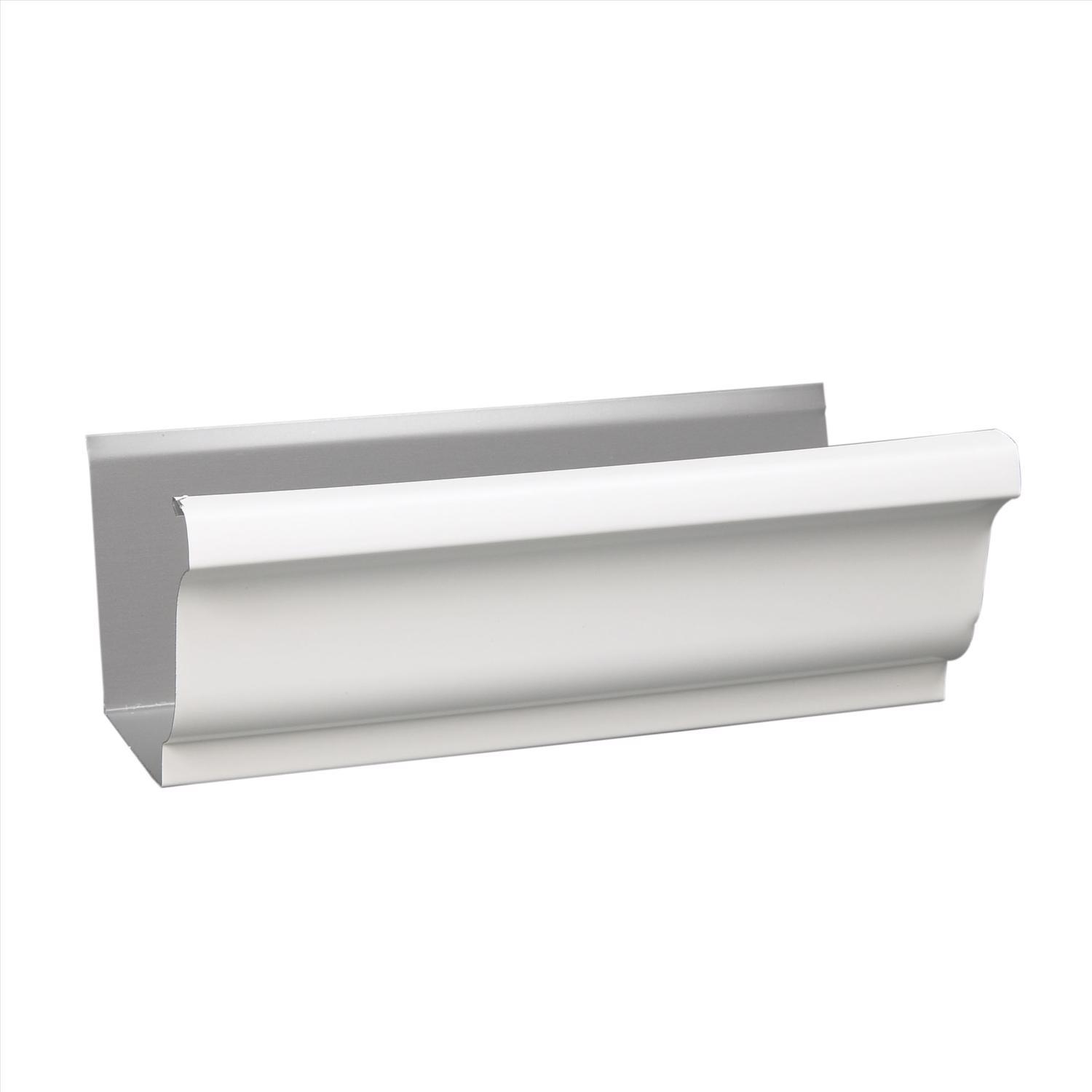 Amerimax 3.5 in. H X 5 in. W X 120 in. L White Aluminum K Gutter