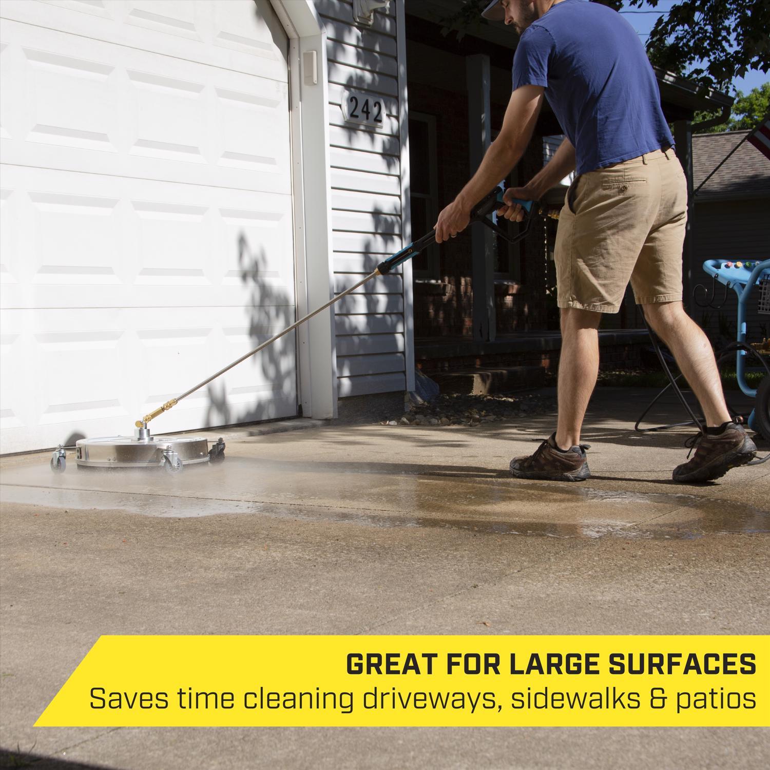 SurfaceMaxx 18-in Stainless Steel Pressure Washer Surface Cleaner 4500 psi