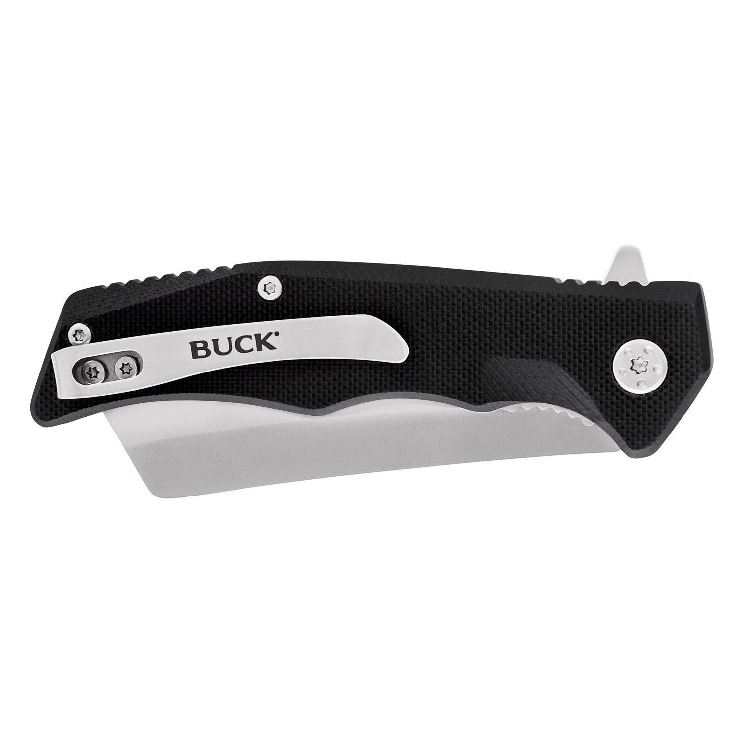 Buck Knives Trunk Black 7Cr Stainless Steel > 6 in. Cleaver Pocket Knife