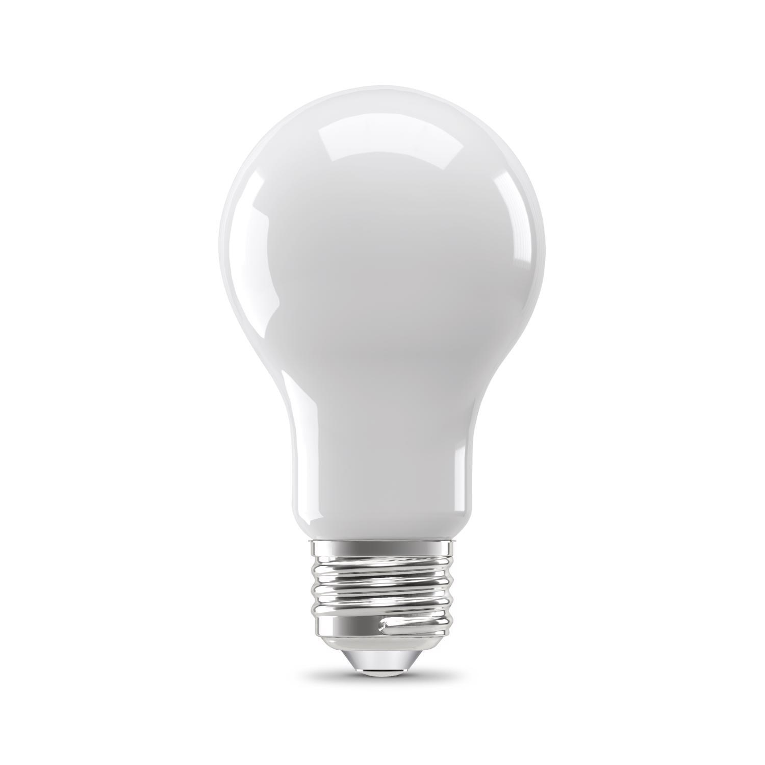 Feit A19 E26 (Medium) LED Bulb Soft White 60 Watt Equivalence 8 Pack