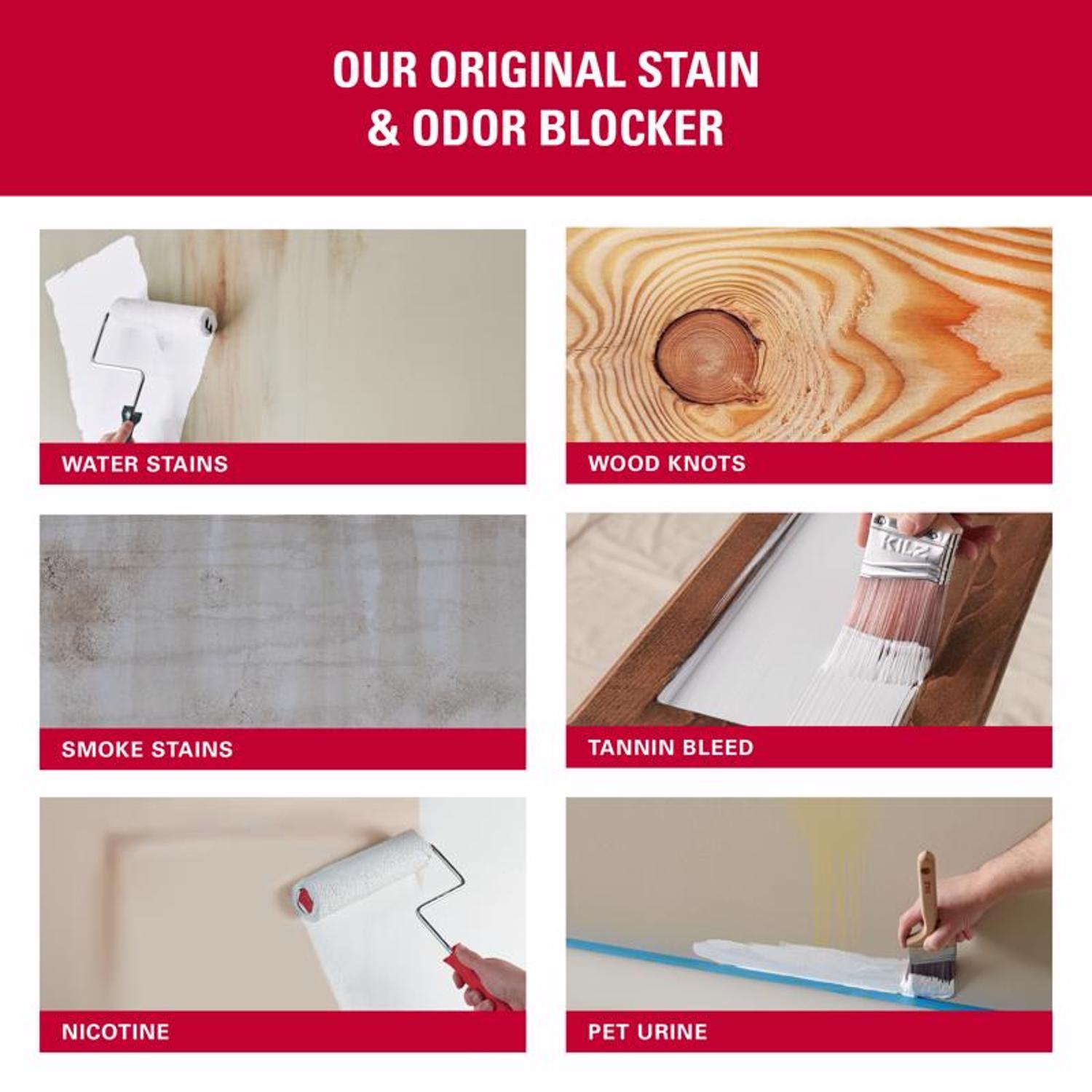 KILZ Original White Flat Oil-Based Alkyd Oil Primer 1 gal