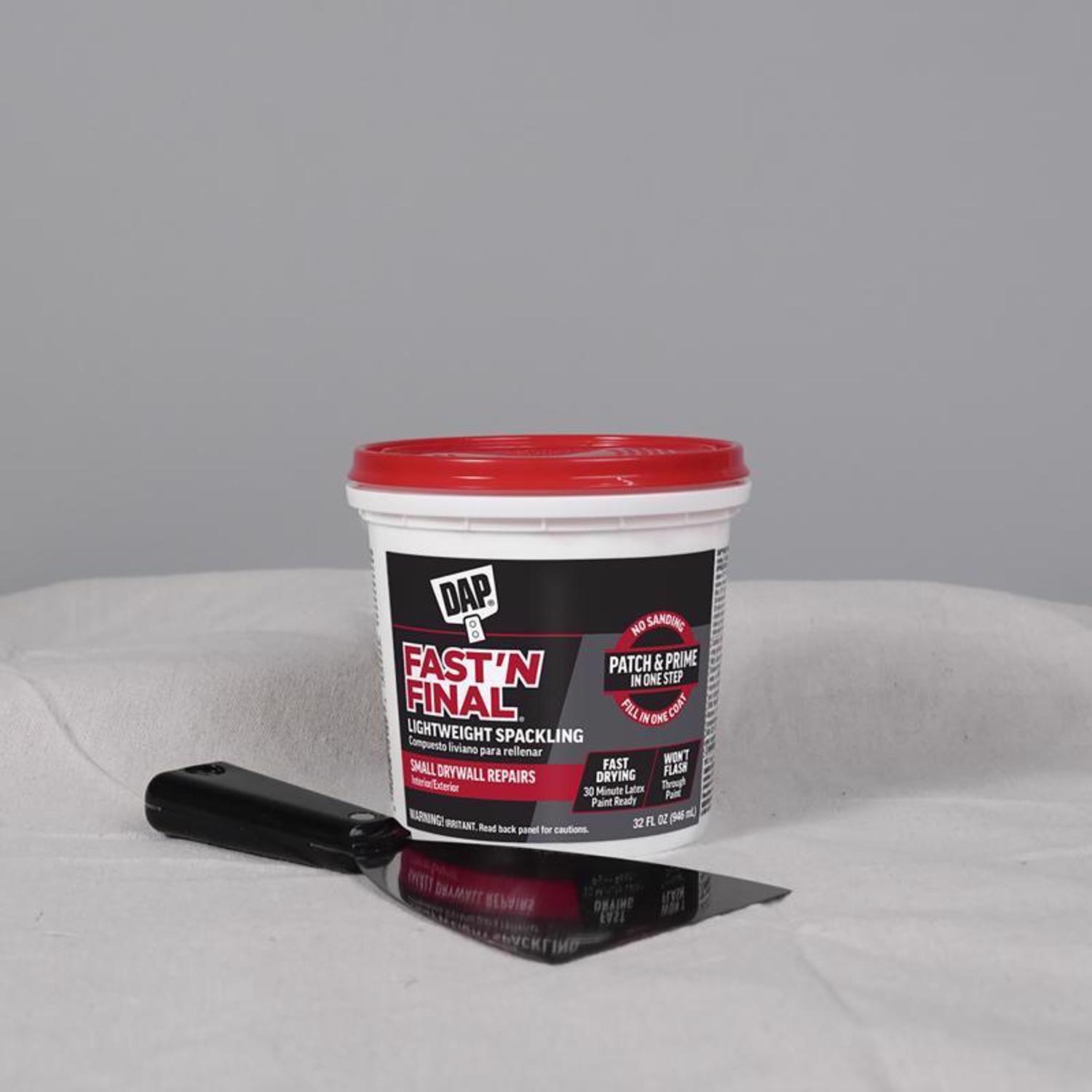 DAP Fast N Final Ready to Use White Lightweight Spackling Compound 32 oz