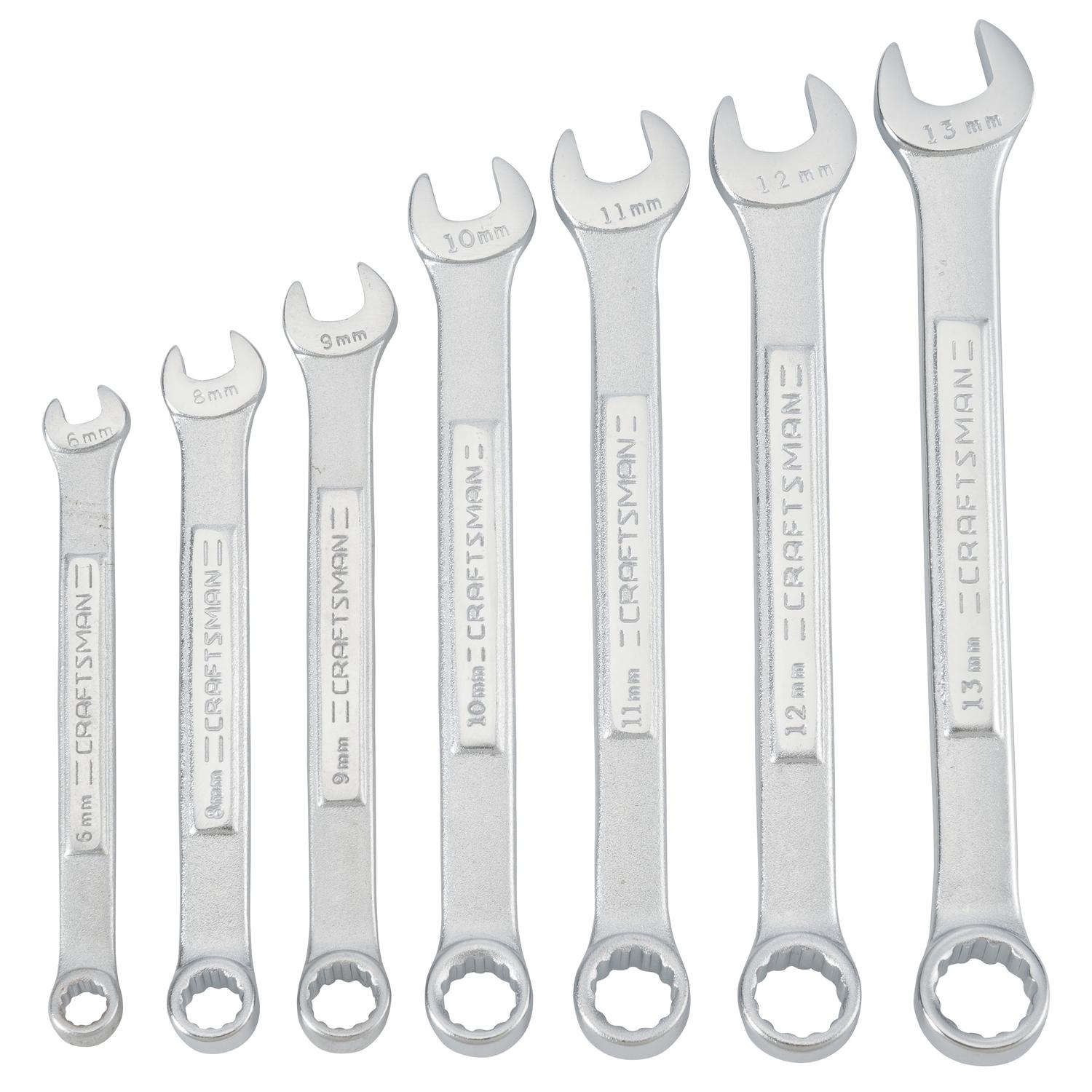 CRAFTSMAN 12 Point Metric Wrench Set 7 pc