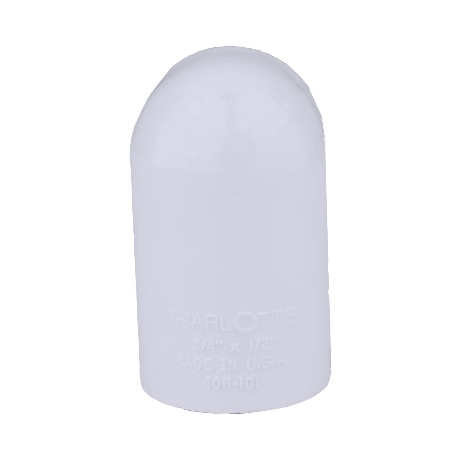 Charlotte Pipe Schedule 40 3/4 in. Slip X 1/2 in. D Slip PVC 90 Degree Elbow 1 pk
