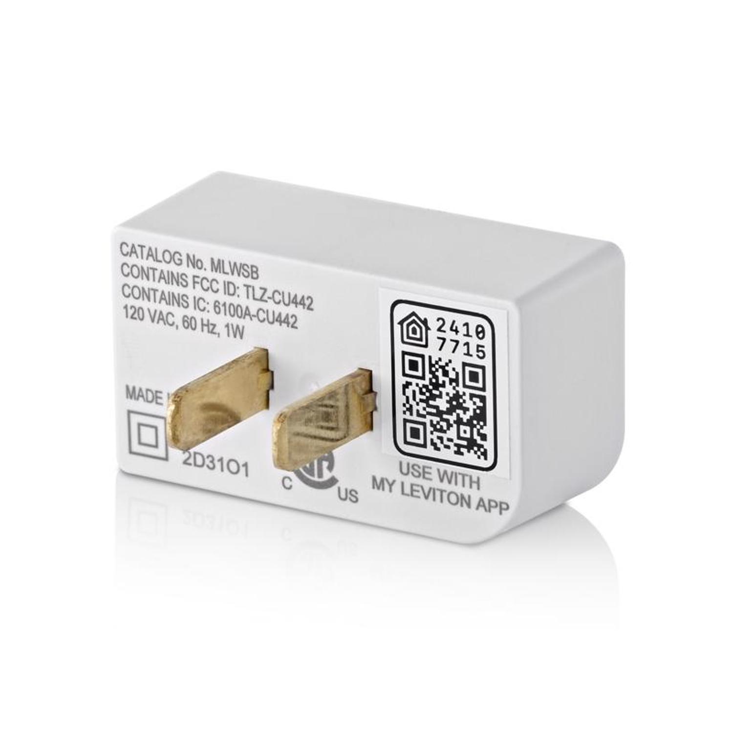 Leviton Decora WiFi Smart Smart-Enabled Bridge White 1 pk