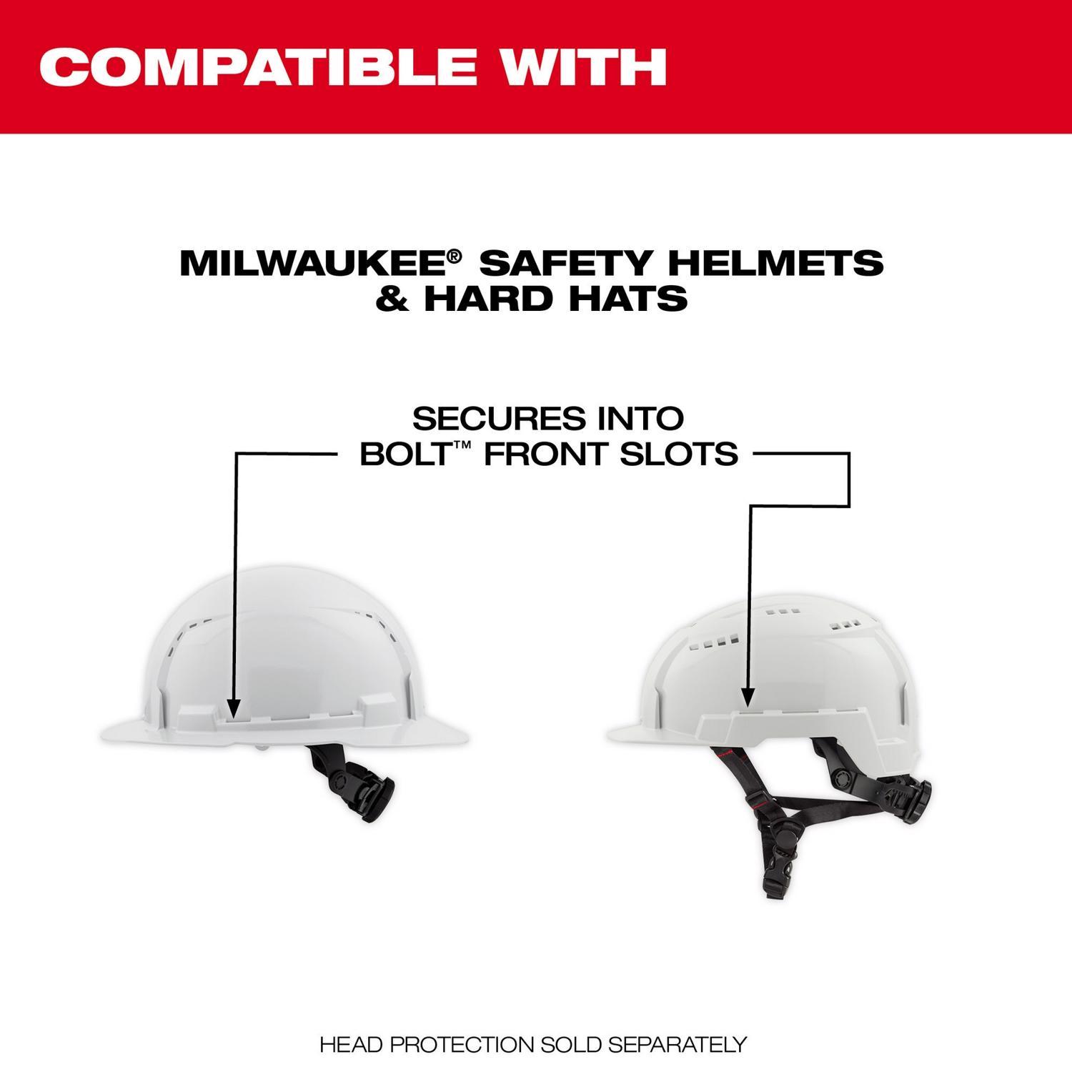 Milwaukee Bolt Anti-Fog PPE Face Shield Clear Lens Black Frame 1 pk