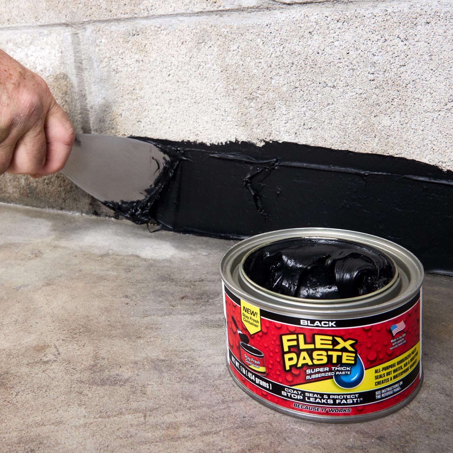 Flex Seal Family of Products Flex Paste Black Rubberized Paste 1 lb