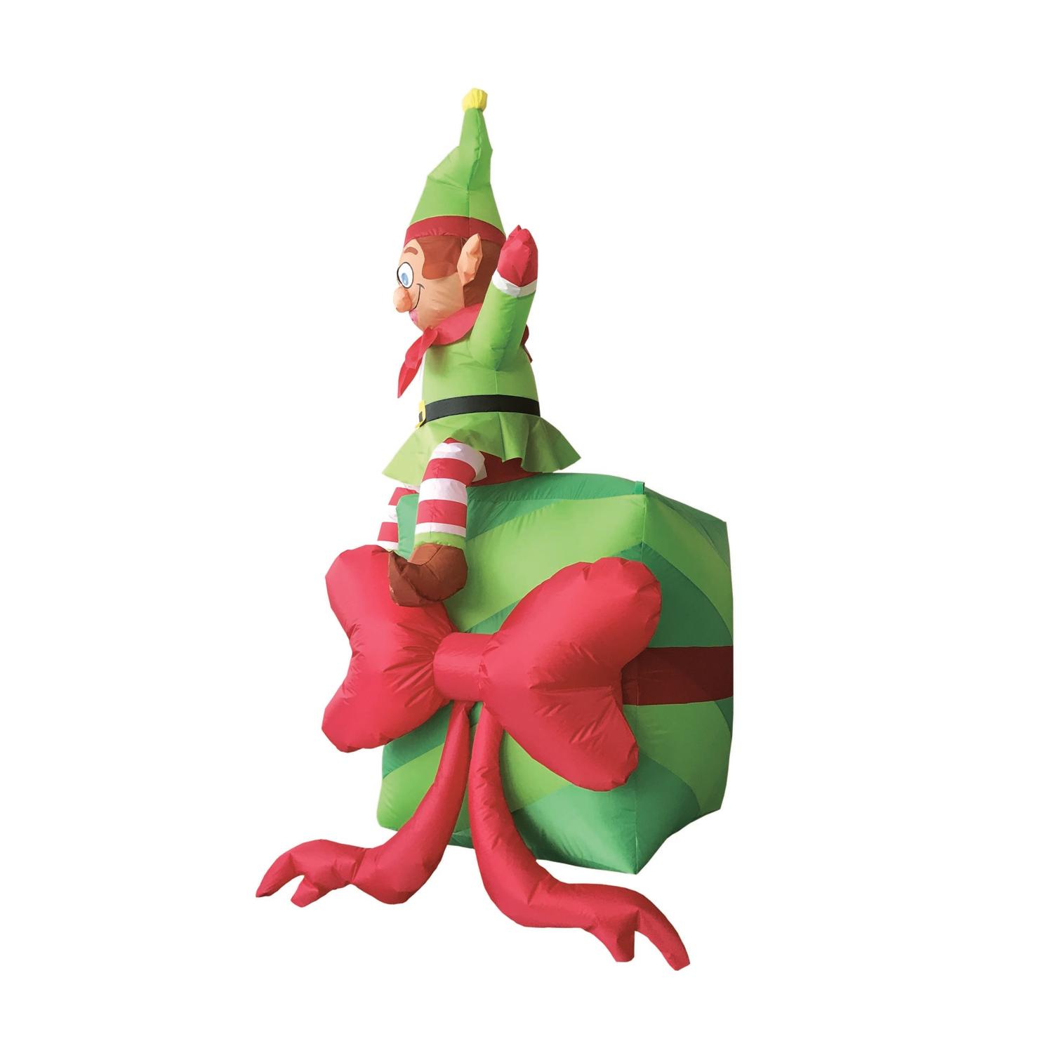 Celebrations Elf With Presents 6 ft. Inflatable