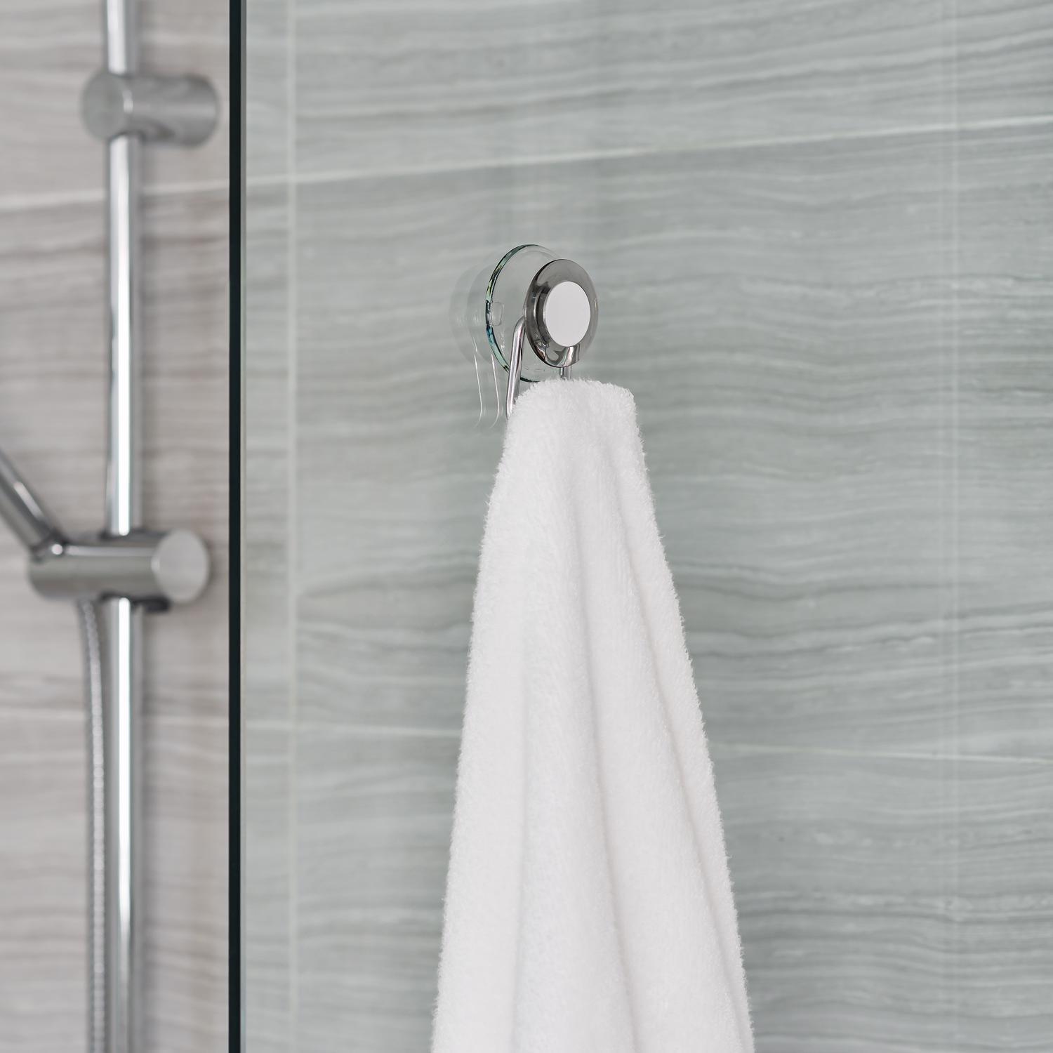 Better Living Impress 3 in. H X 2.25 in. W X 2 in. L Gray Double Suction Hook
