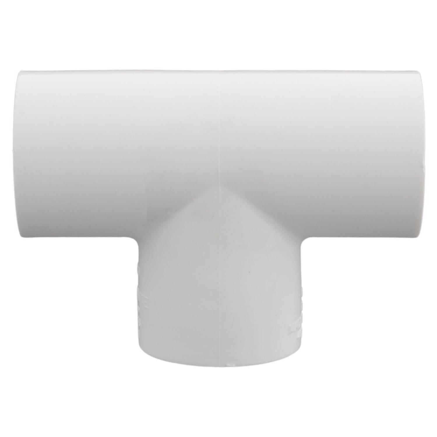 Charlotte Pipe Schedule 40 1/2 in. Slip X 1/2 in. D Slip PVC Tee 1 pk