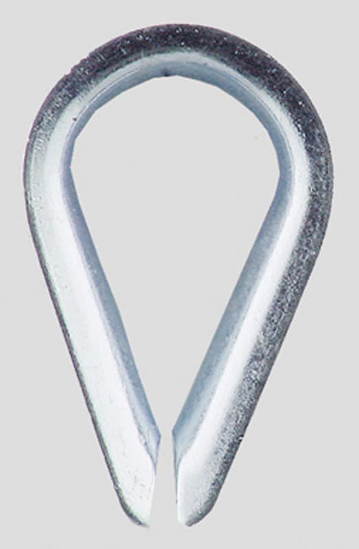 Campbell Galvanized Zinc Wire Rope Thimble 1/8 in. L