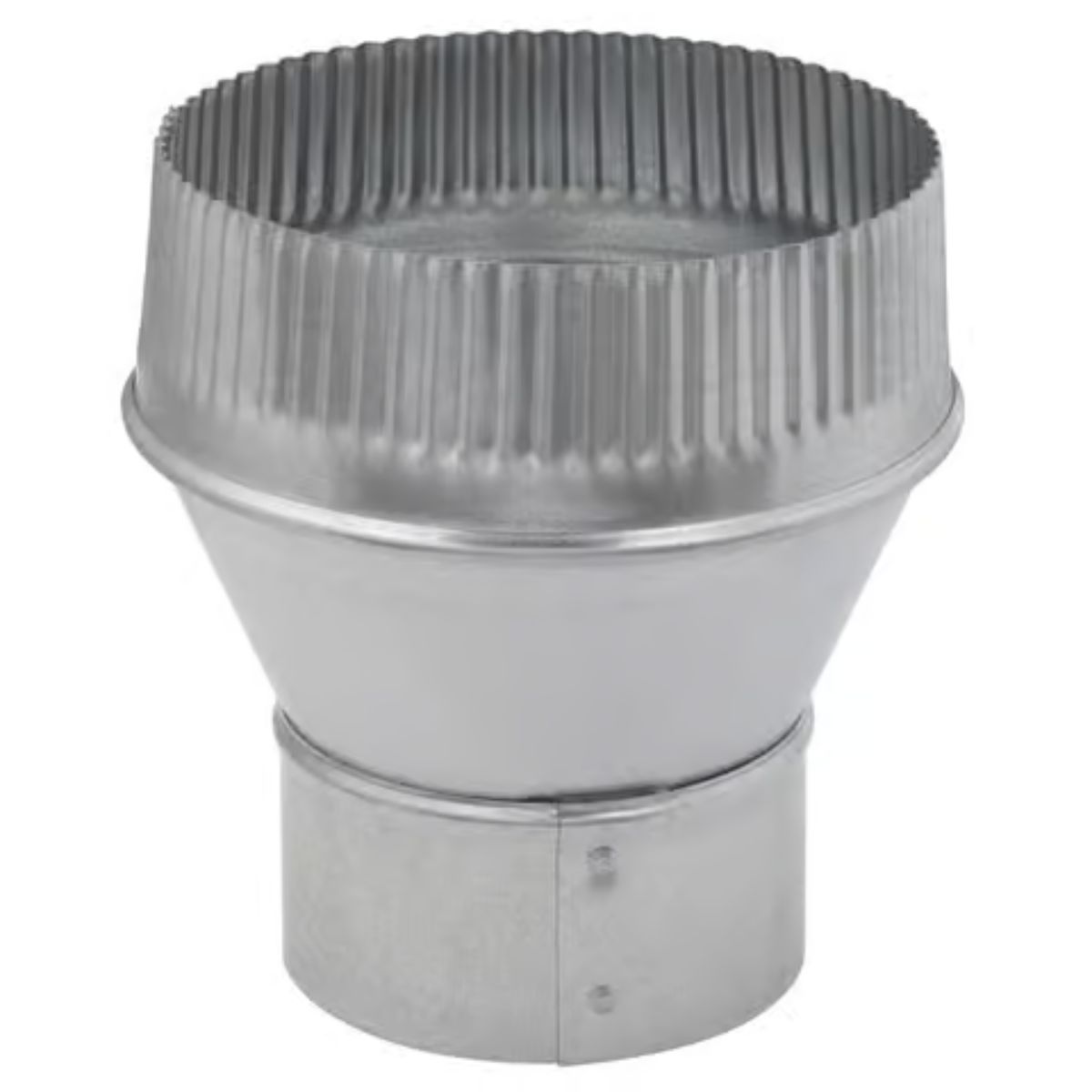 Imperial 4 in. D x 6 in. D Galvanized Steel Furnace Pipe Increaser