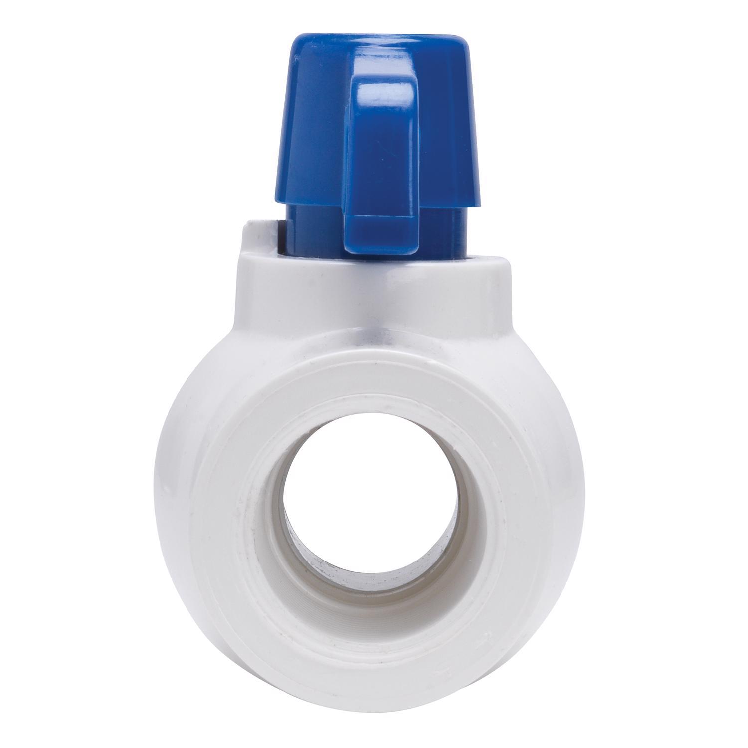 Homewerks 3/4 in. PVC FIP Ball Valve Full Port Quarter-Turn Lever For Non-Potable Water