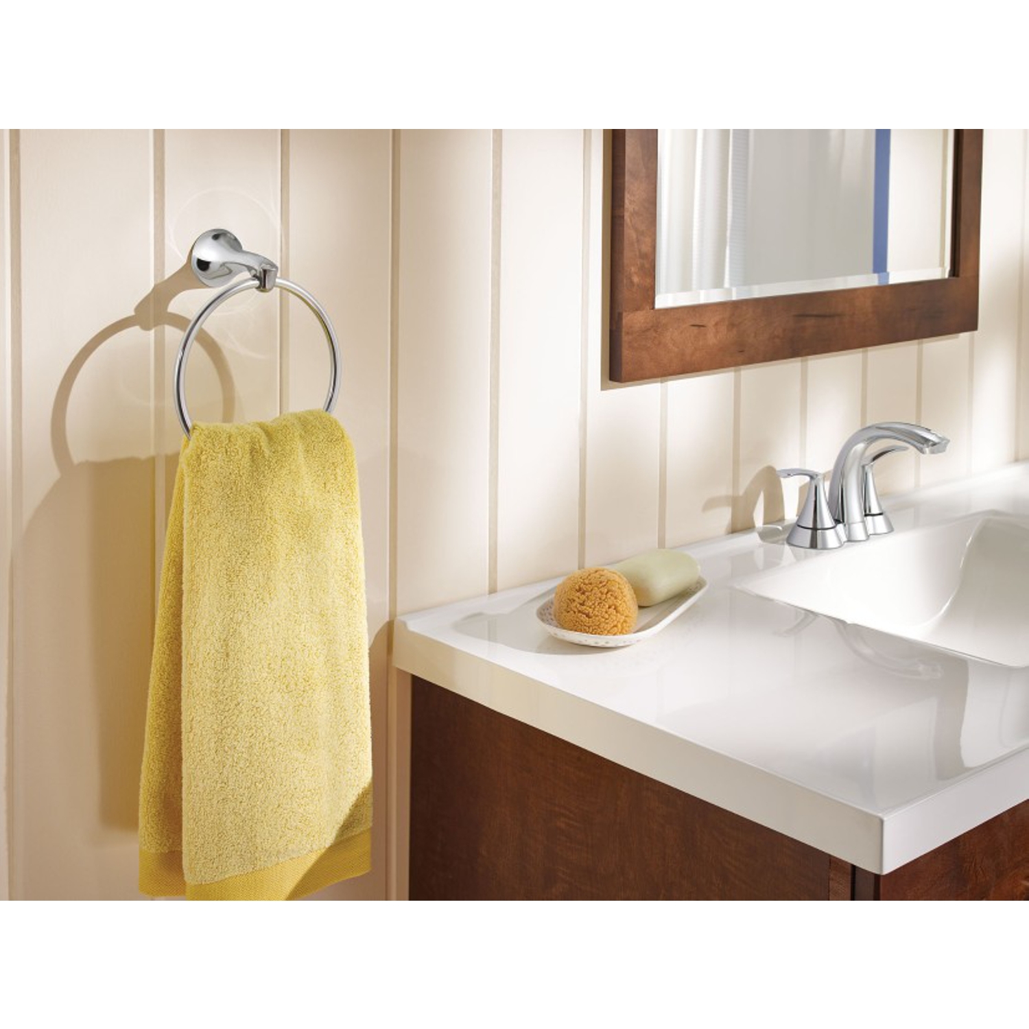 Moen Darcy Chrome Bathroom Faucet 4 in.