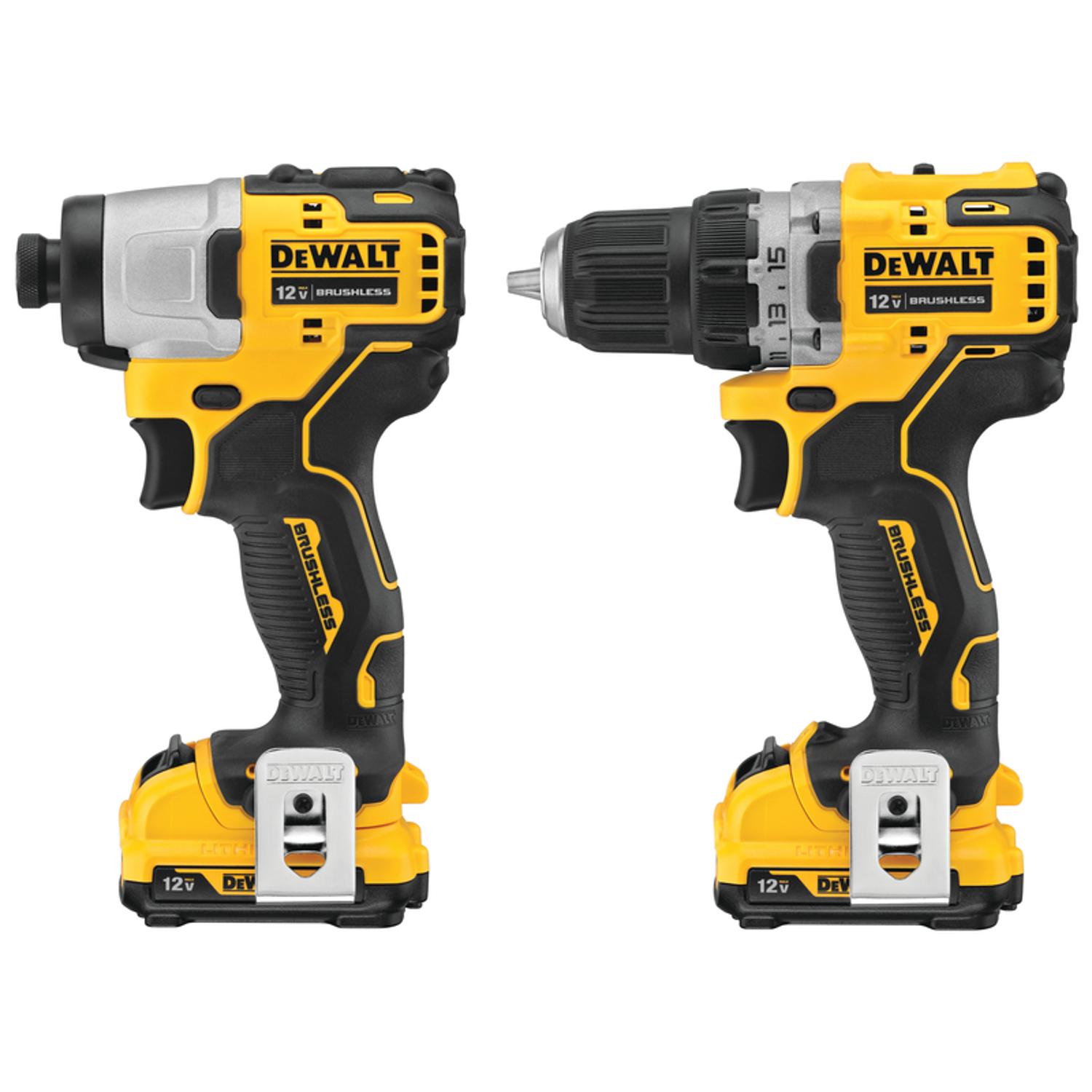 DeWalt 12V MAX XTREME Cordless Brushless 2 Tool Compact Drill and Impact Driver Kit