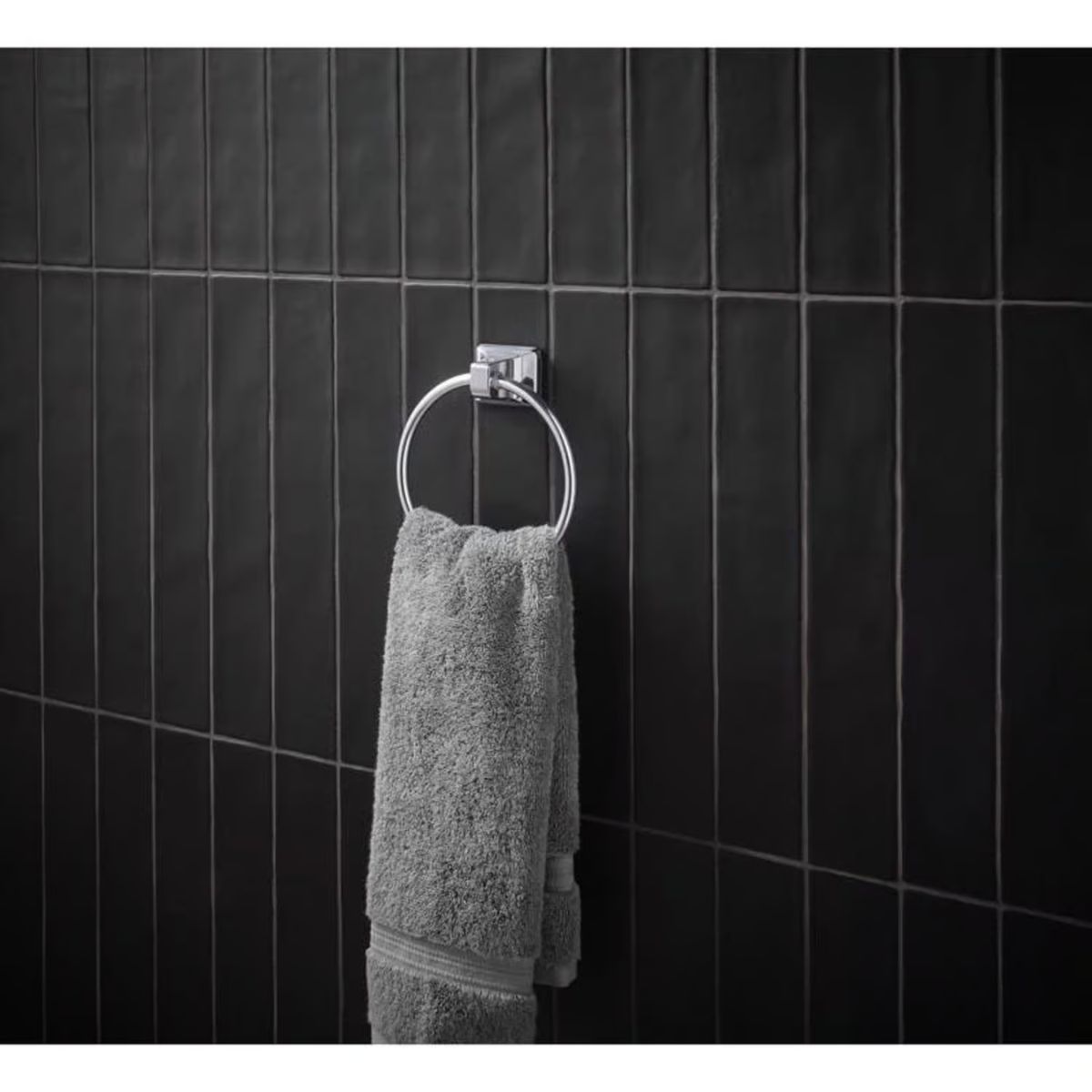 OakBrook Collection Chrome Towel Ring Die Cast Zinc