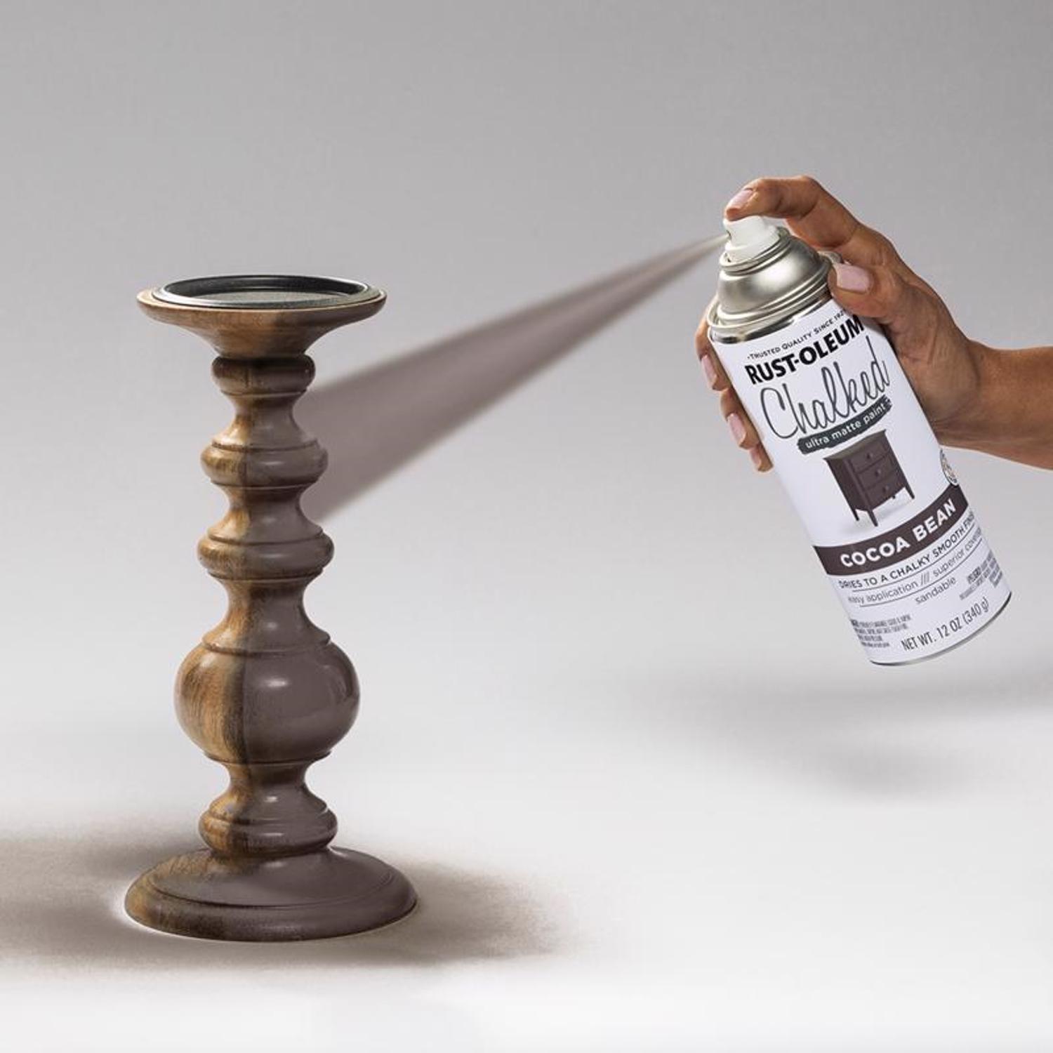Rust-Oleum Chalked Ultra Matte Cocoa Bean Oil-Based Acrylic Sprayable Chalk Paint 12 oz