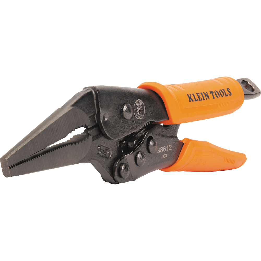 Klein Long Nose Locking Pliers, 9-in.