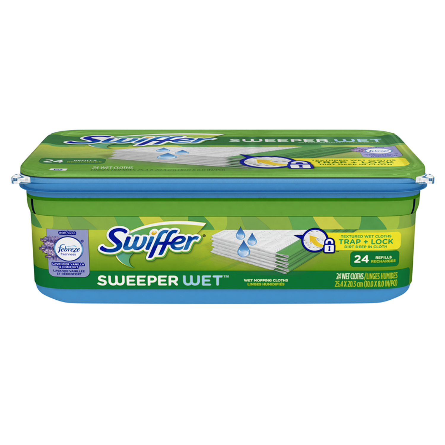 Swiffer Sweeper 5.4 in. Wet Microfiber Mop Refill 24 pk