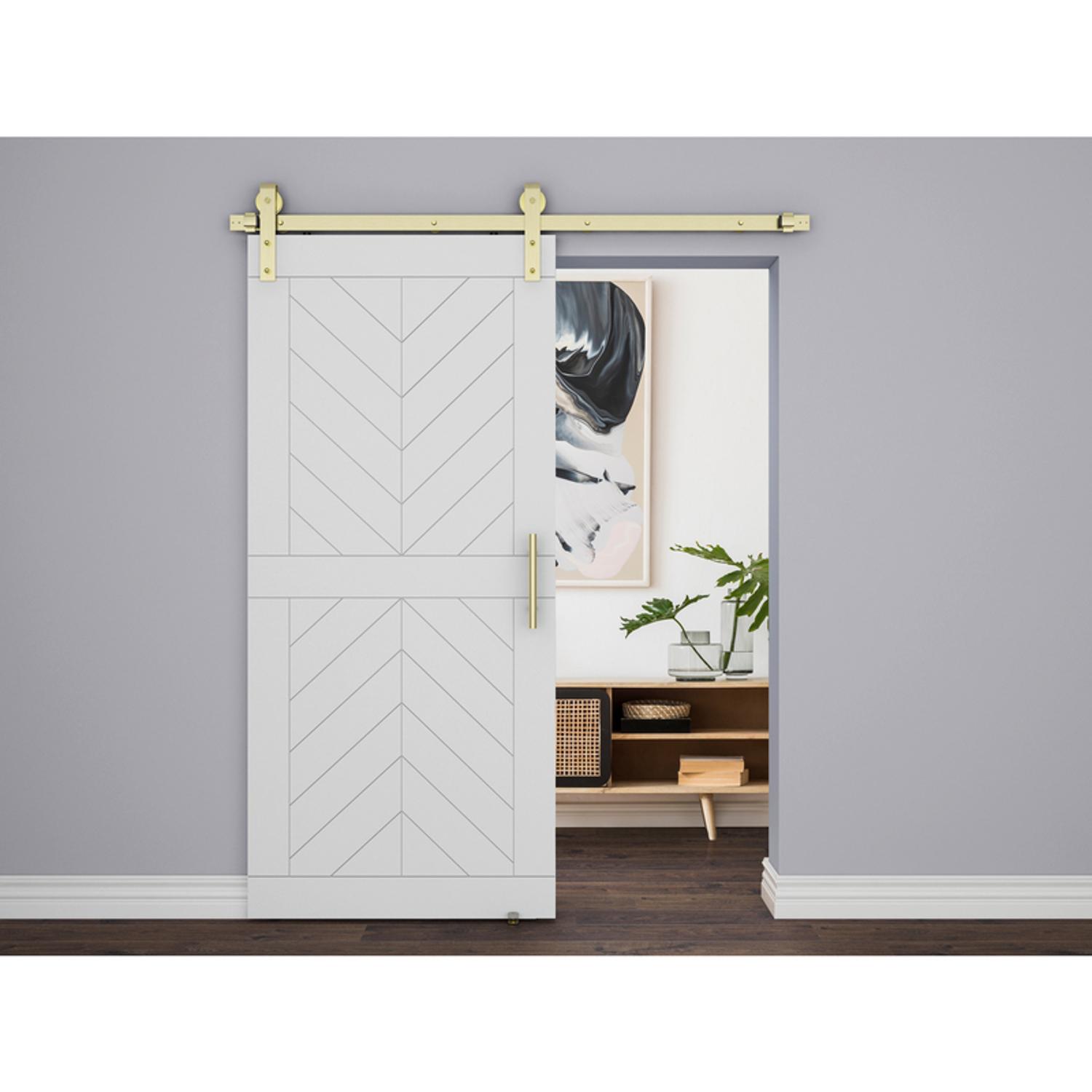 National Hardware Madison Brushed Gold Steel Pull Handle 1 pc