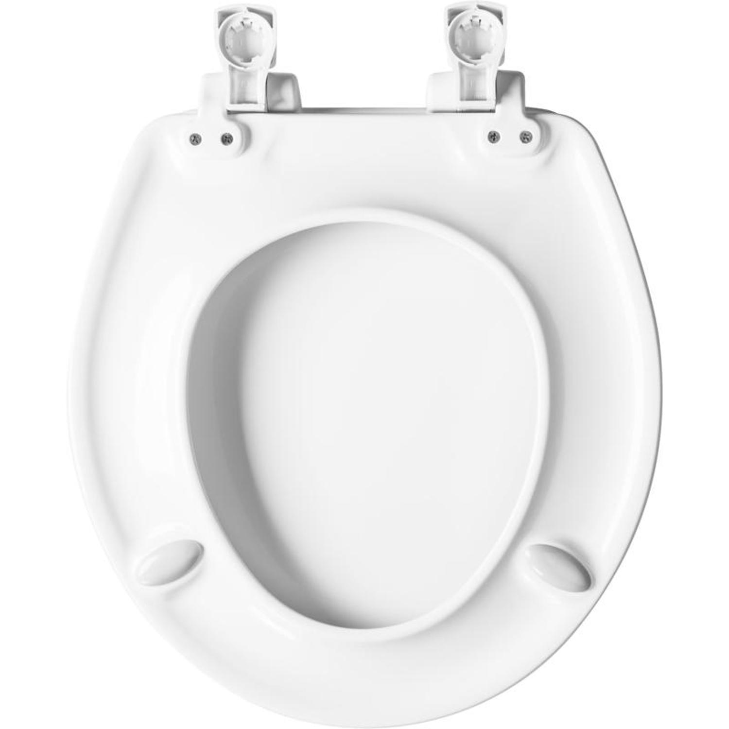 Mayfair by Bemis Alesio Slow Close Round White Enameled Wood Toilet Seat