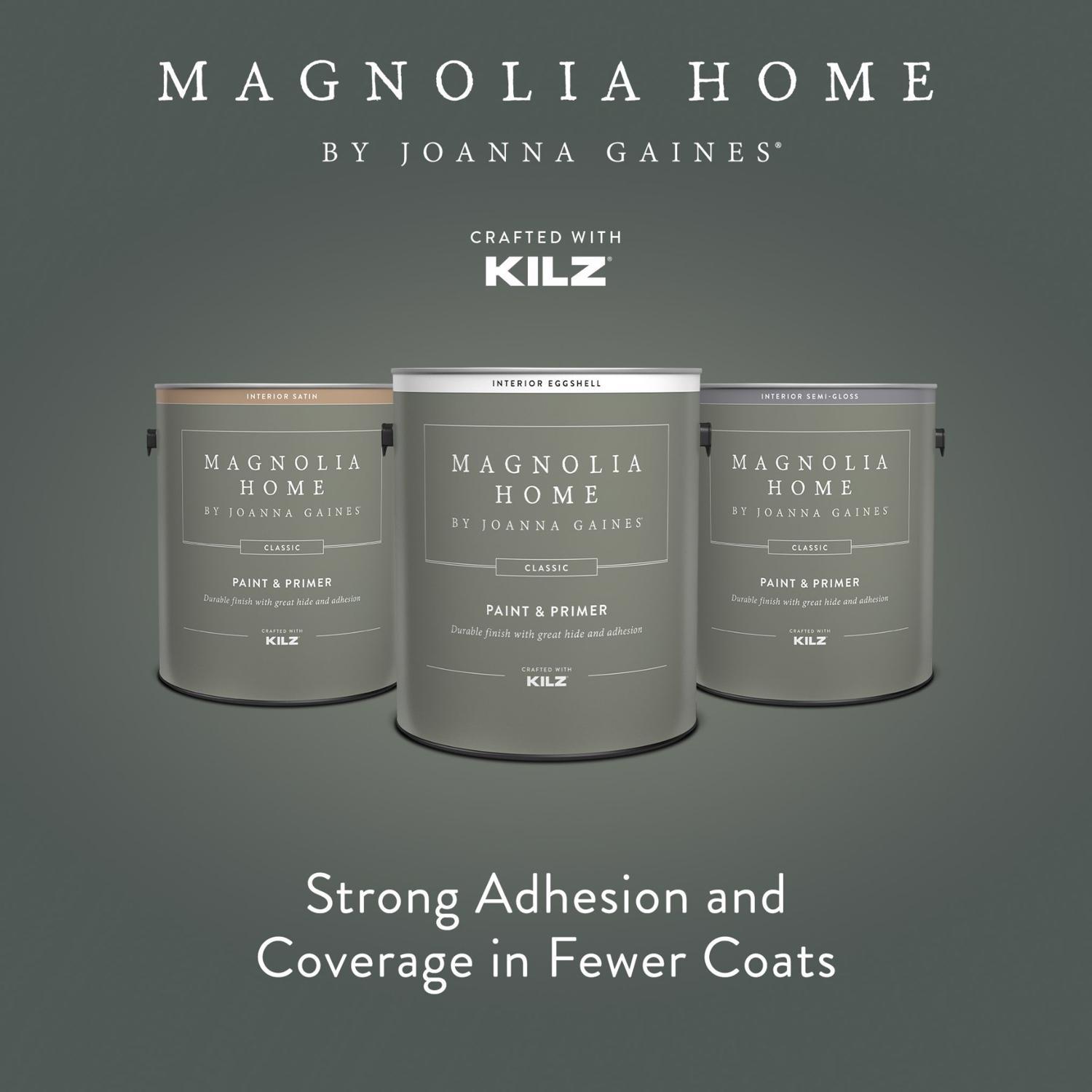 Magnolia Home by Joanna Gaines Classic Eggshell True White Base 1 Paint and Primer Interior 1 gal