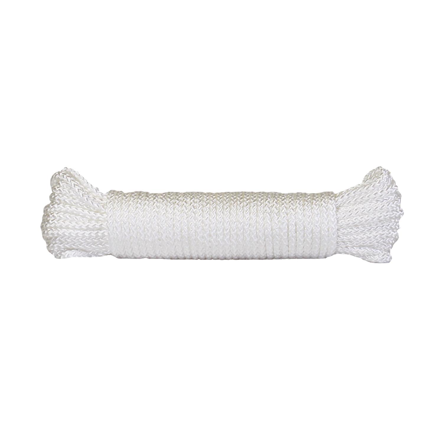 Ace 3/16 in. D X 50 ft. L White Braided Poly Rope